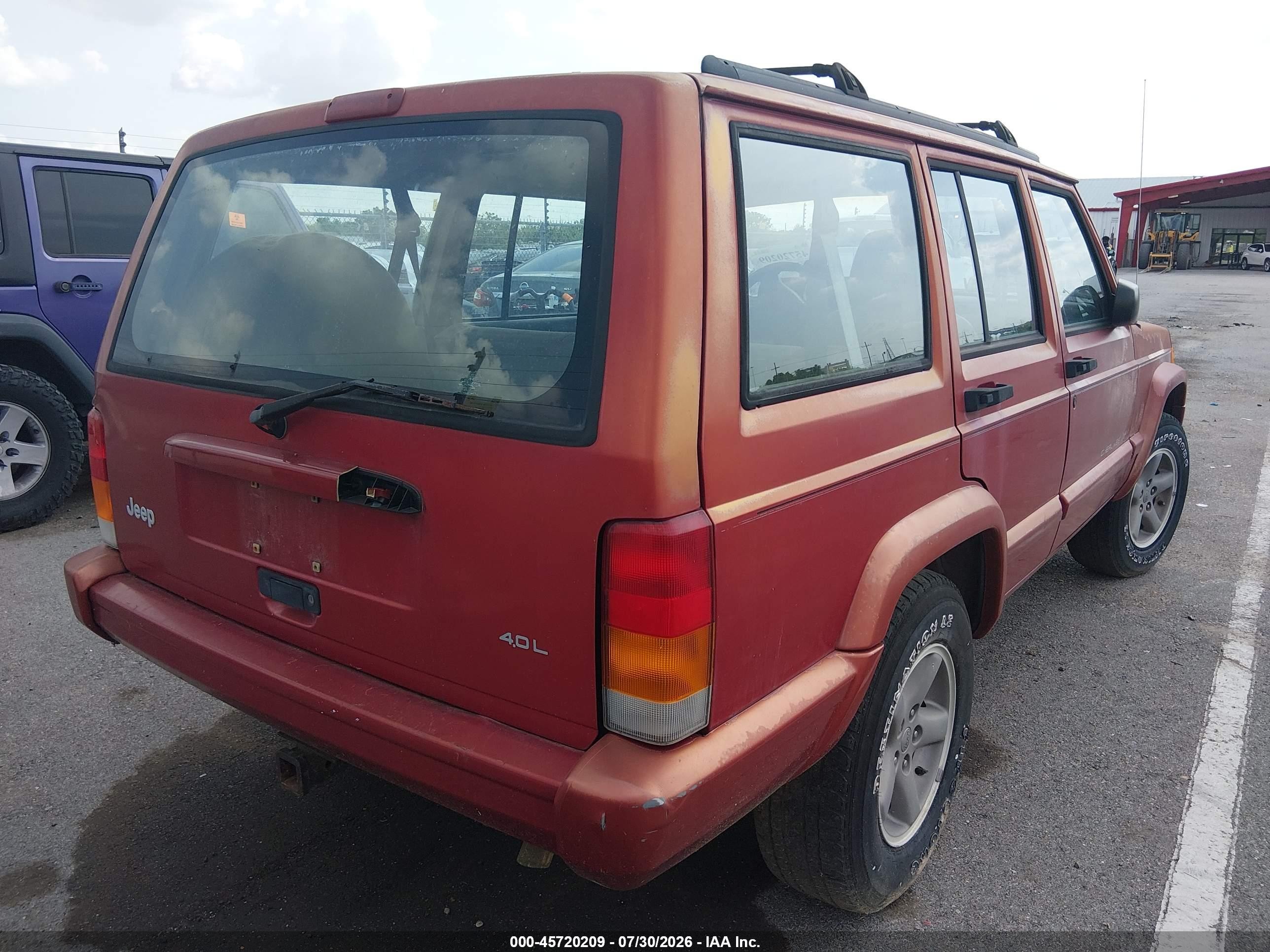 1998 Jeep Cherokee Classic/sport Красный vin: 1J4FT68S8WL245463