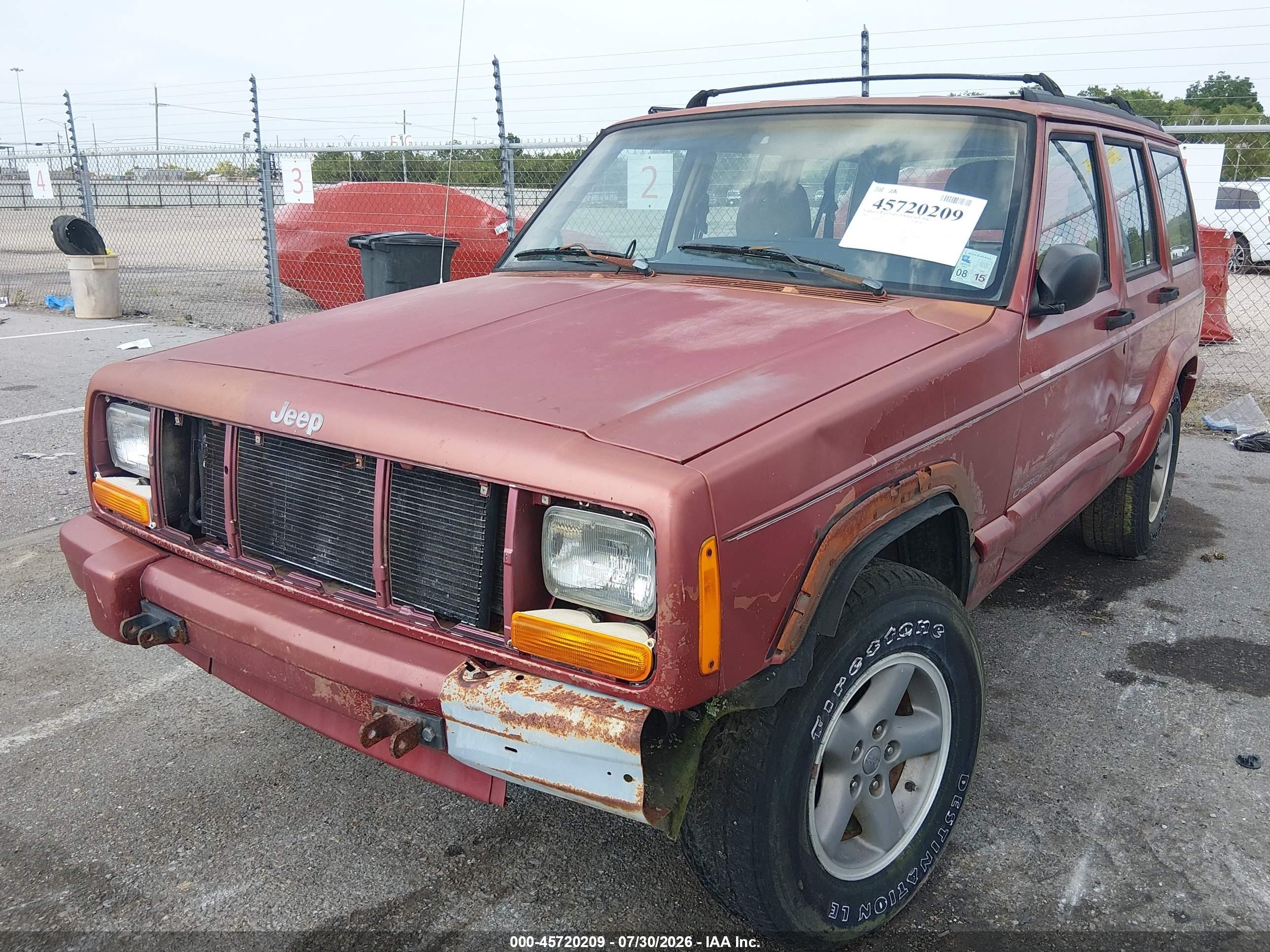 1998 Jeep Cherokee Classic/sport Красный vin: 1J4FT68S8WL245463