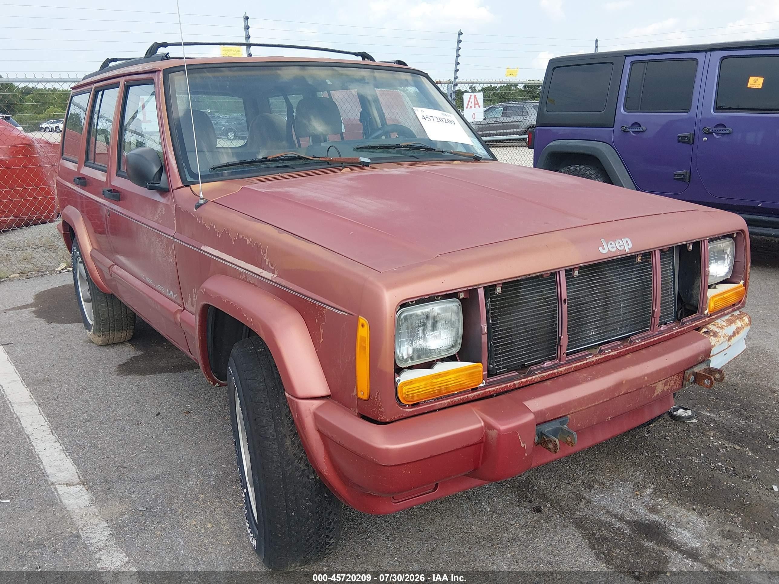 1998 Jeep Cherokee Classic/sport Красный vin: 1J4FT68S8WL245463