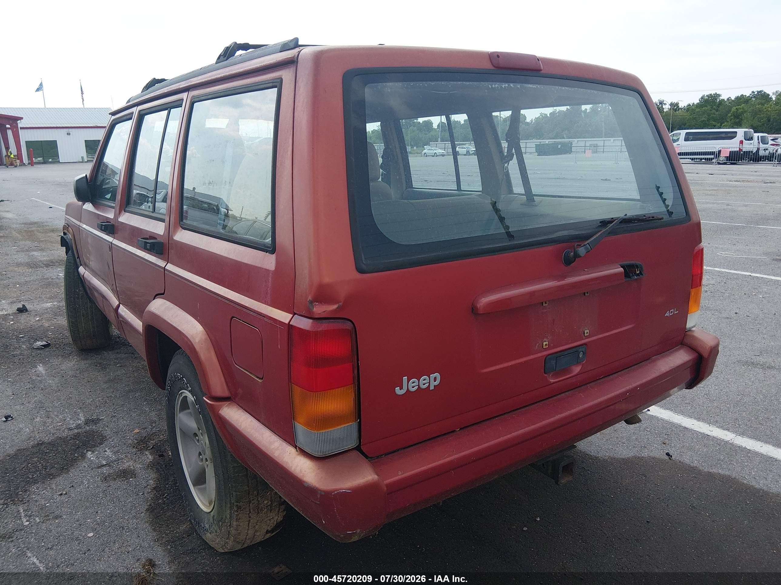 1998 Jeep Cherokee Classic/sport Красный vin: 1J4FT68S8WL245463