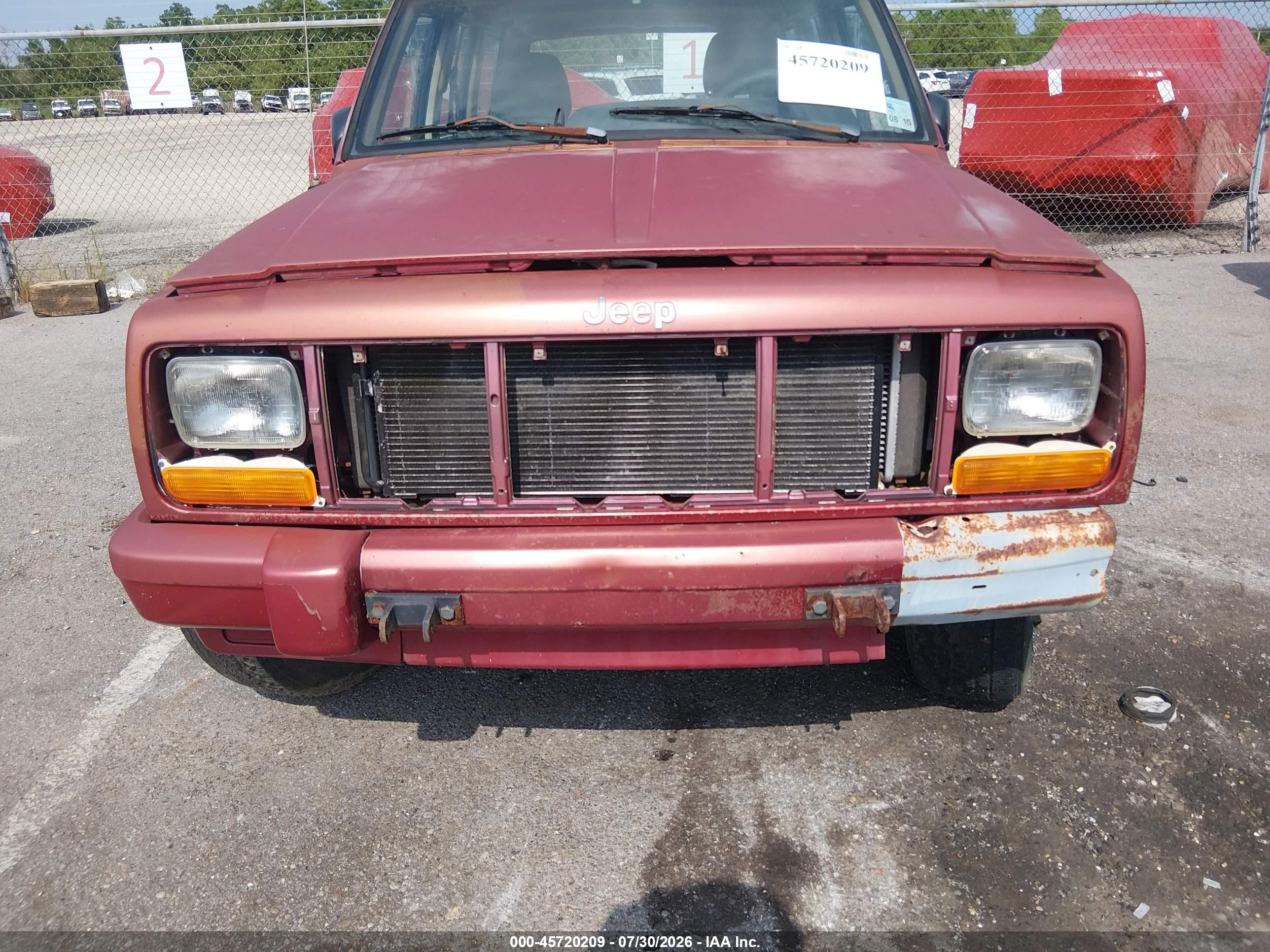 1998 Jeep Cherokee Classic/sport Красный vin: 1J4FT68S8WL245463