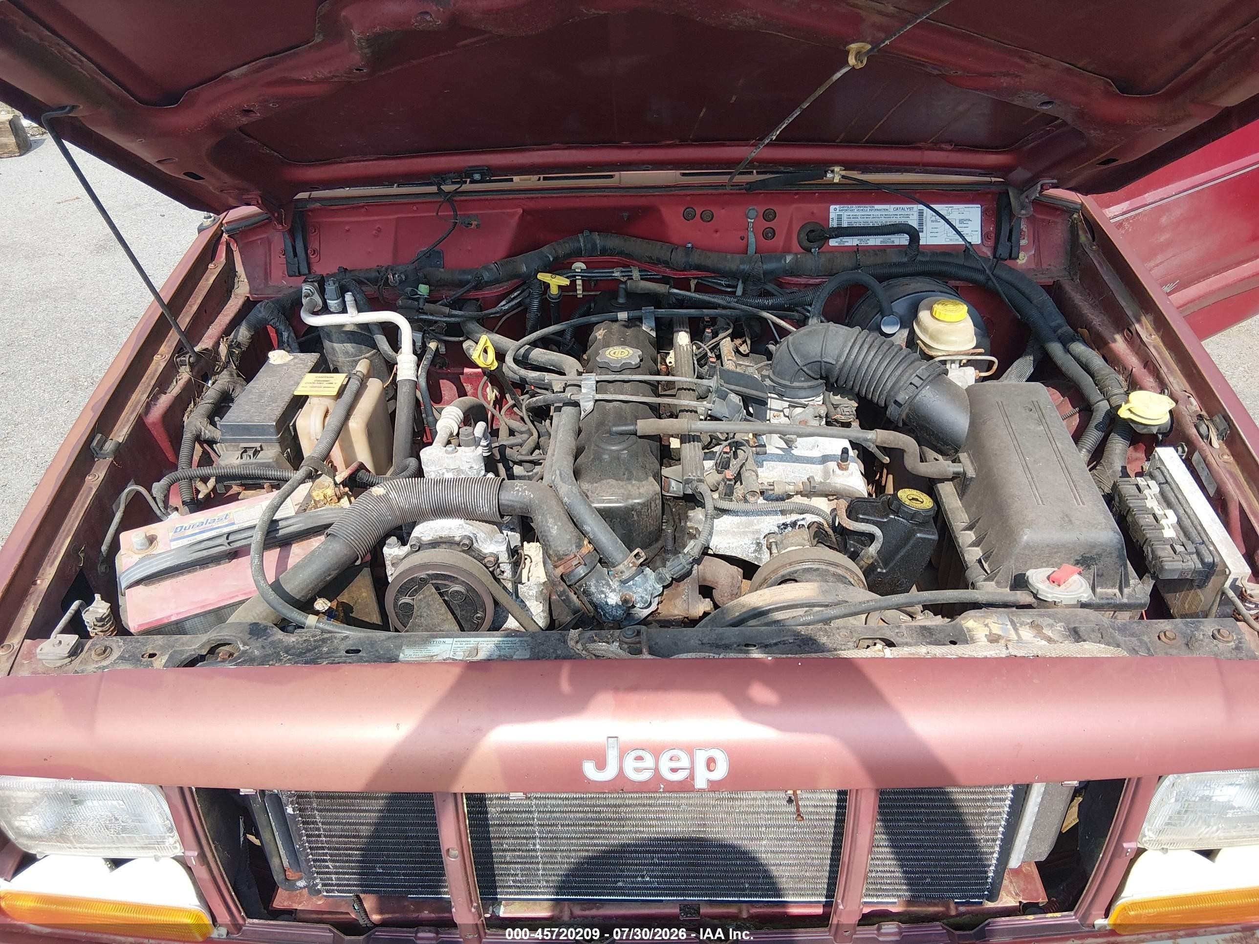 1998 Jeep Cherokee Classic/sport Красный vin: 1J4FT68S8WL245463