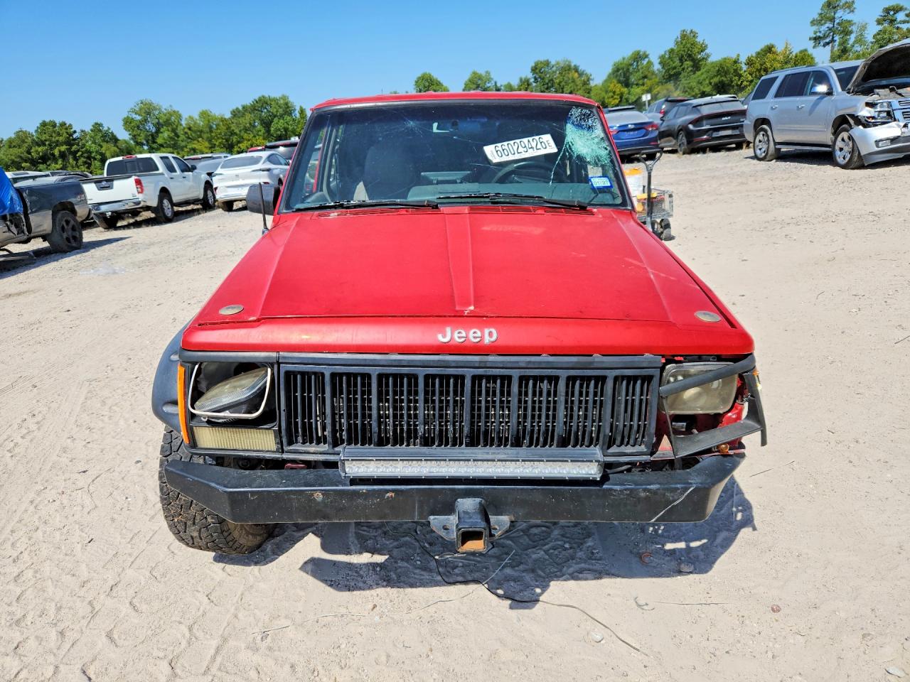 1995 Jeep Cherokee Sport Red vin: 1J4FT68S9SL668093