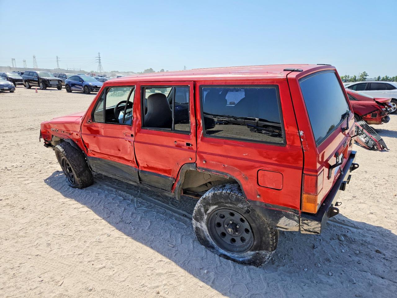 1995 Jeep Cherokee Sport Red vin: 1J4FT68S9SL668093