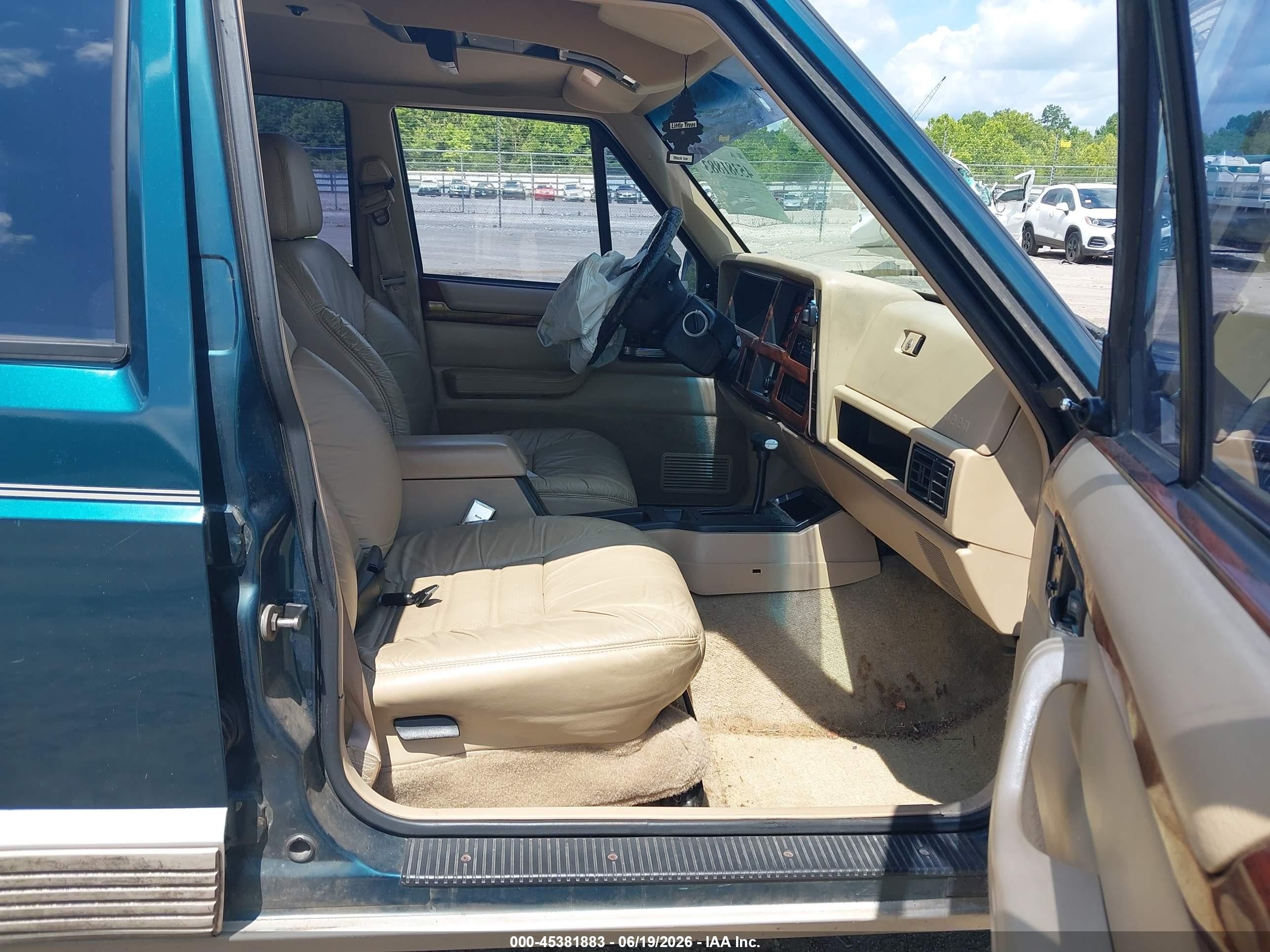 1995 Jeep Cherokee Country Green vin: 1J4FT78S1SL602434