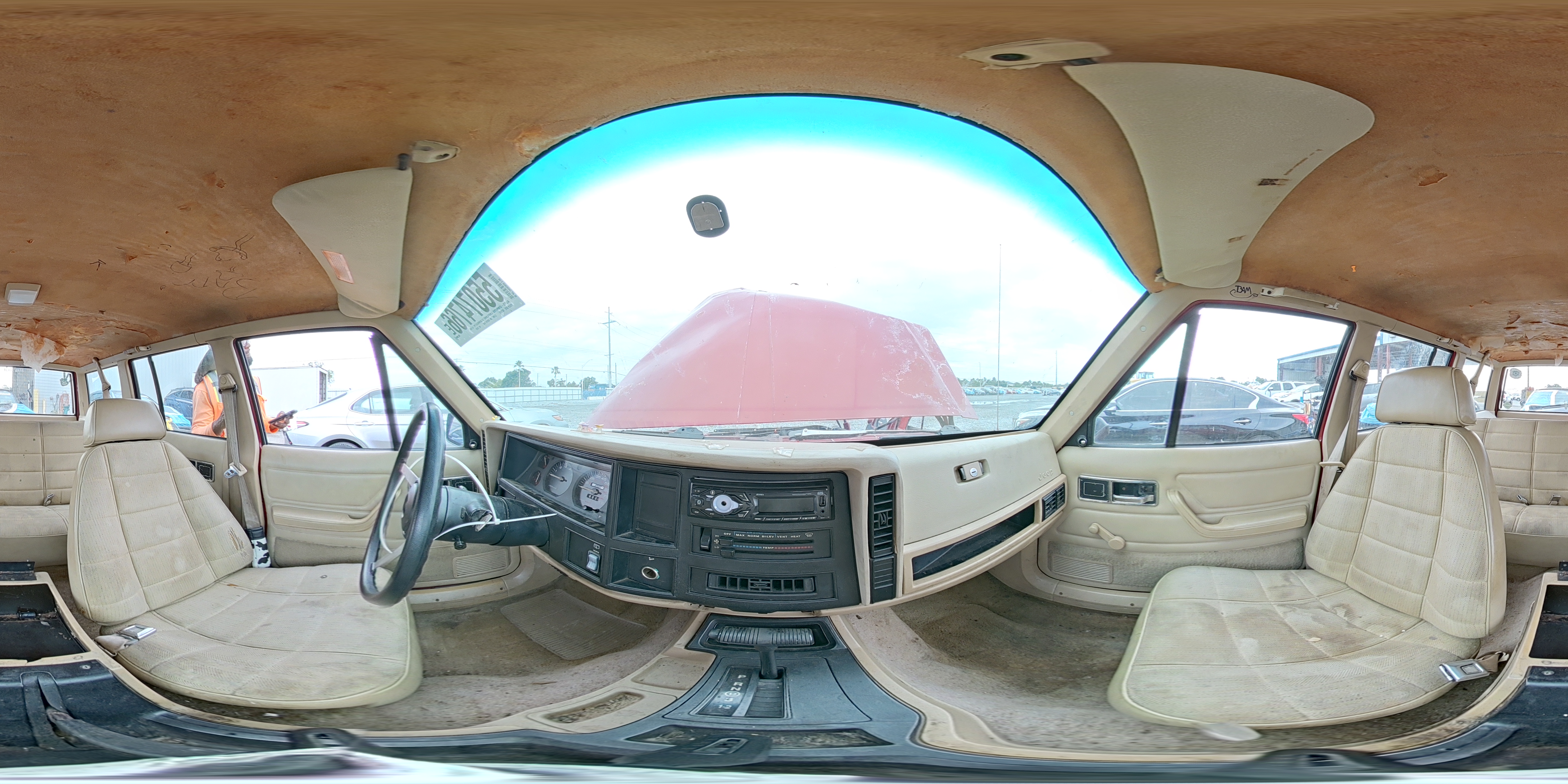 1992 Jeep Cherokee Sport Красный vin: 1J4FT88S8NL242895