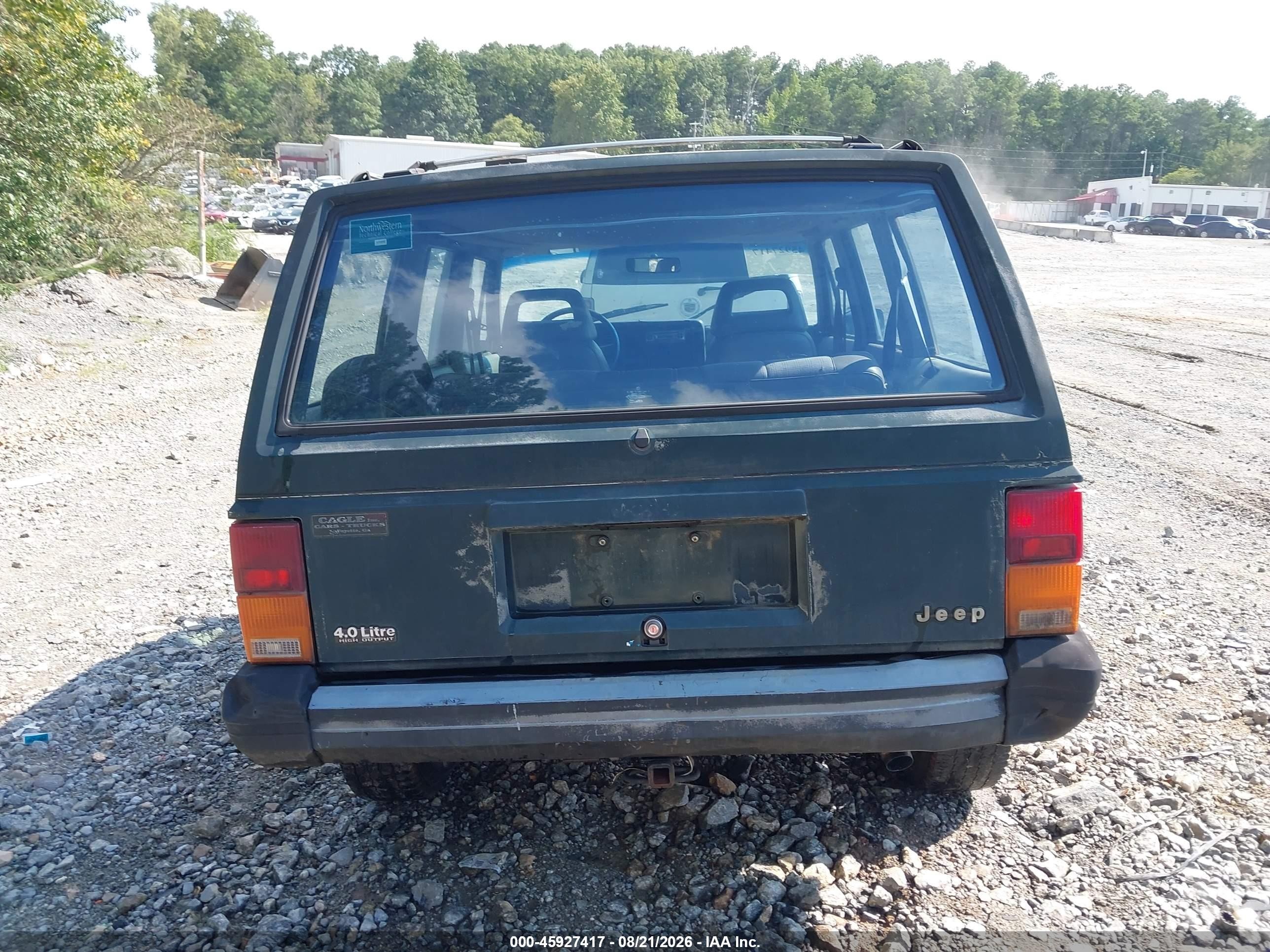 1992 Jeep Cherokee Sport Gray vin: 1J4FT88S9NL136830