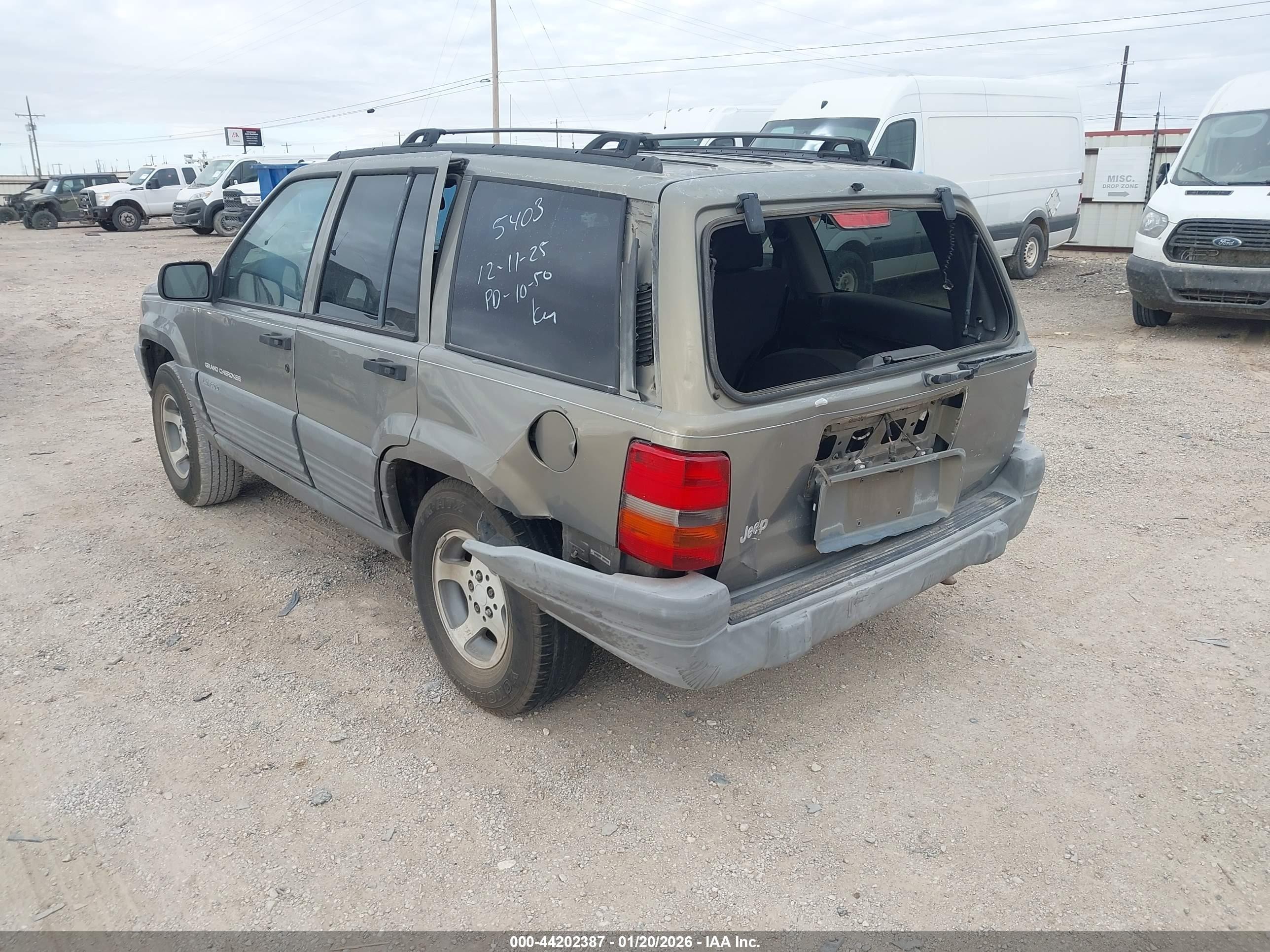 1997 Jeep Grand Cherokee Laredo/tsi Gold vin: 1J4FX58S1VC735403
