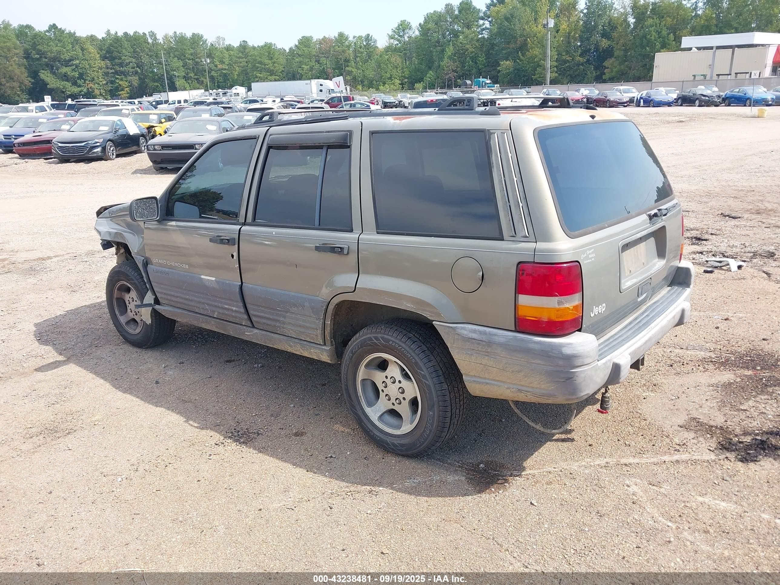 1996 Jeep Grand Cherokee Laredo Green vin: 1J4FX58S2TC398351