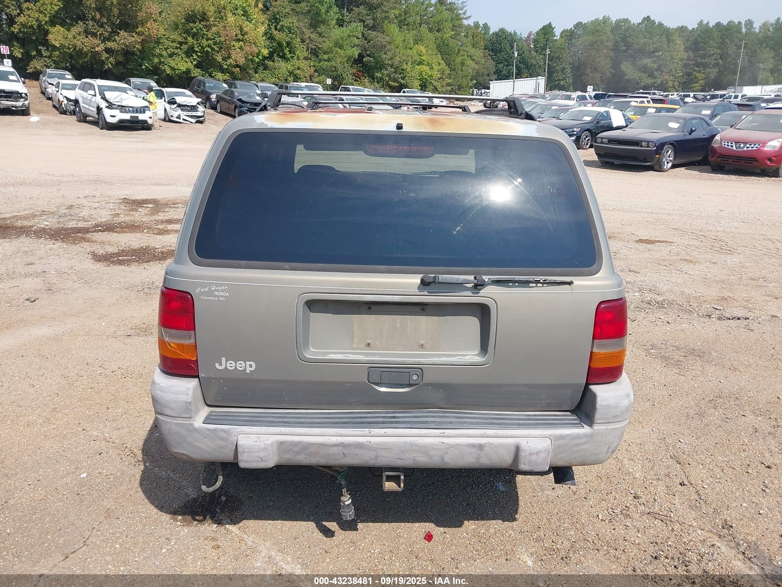 1996 Jeep Grand Cherokee Laredo Green vin: 1J4FX58S2TC398351