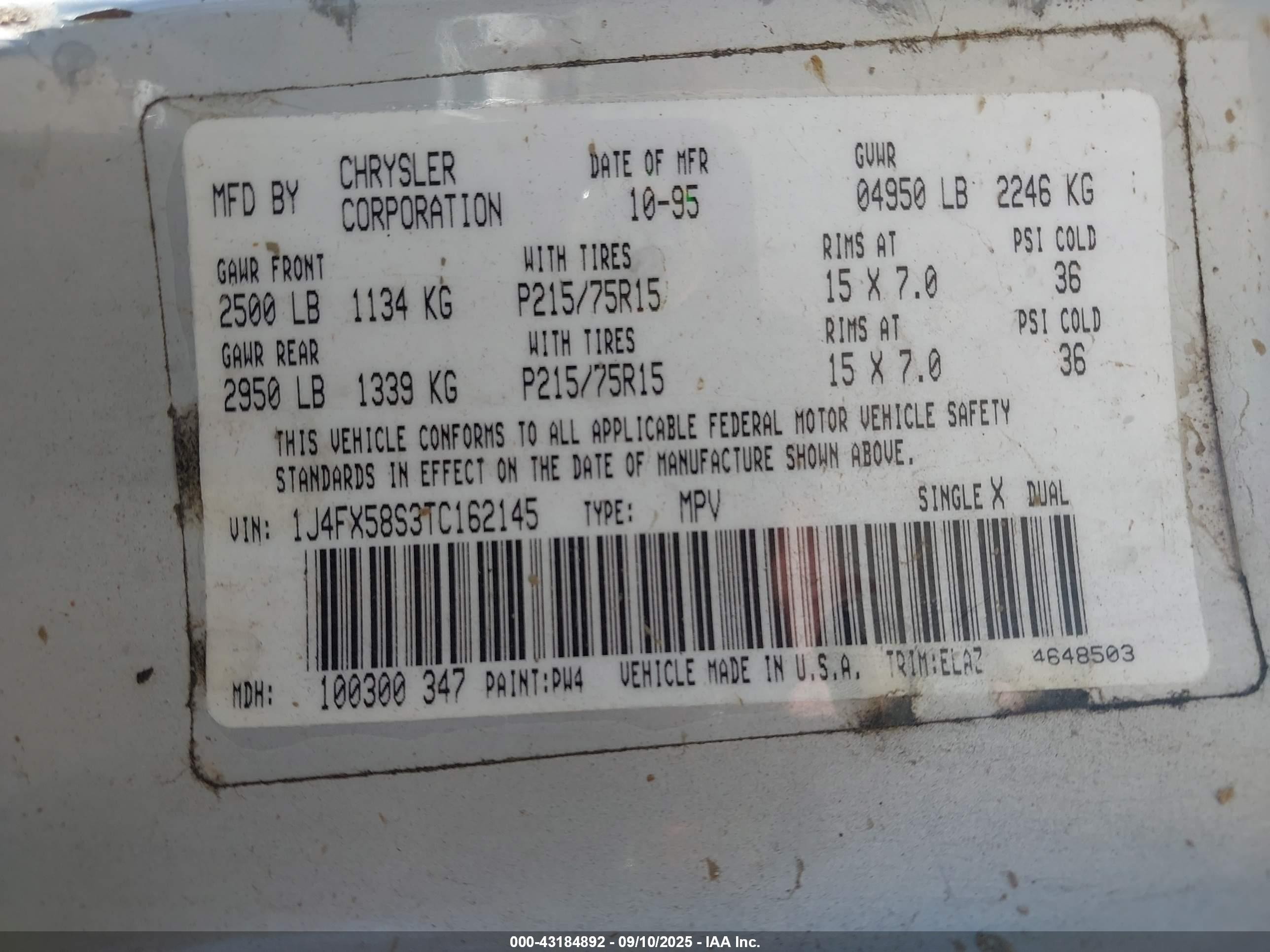 1996 Jeep Grand Cherokee Laredo Silver vin: 1J4FX58S3TC162145