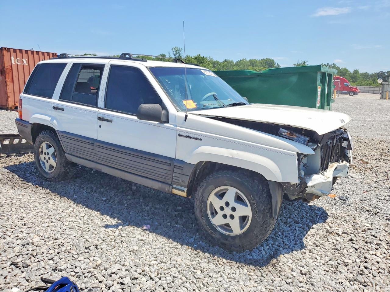 1995 Jeep Grand Cherokee Laredo White vin: 1J4FX58S5SC640032