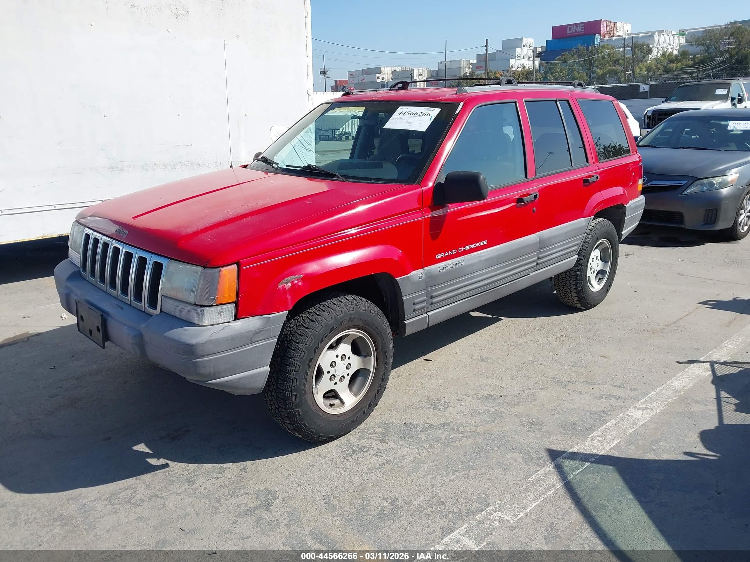 1996 Jeep Grand Cherokee Laredo Red vin: 1J4FX58S5TC339665