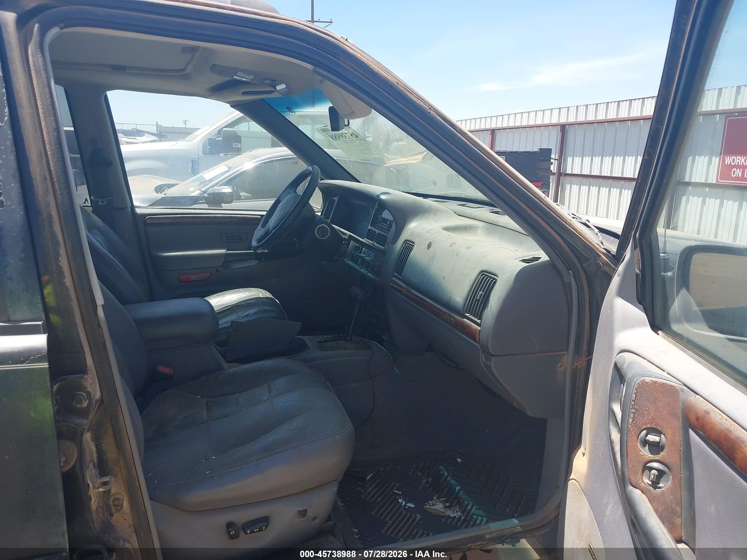 1997 Jeep Grand Cherokee Limited Black vin: 1J4FX78S4VC763580