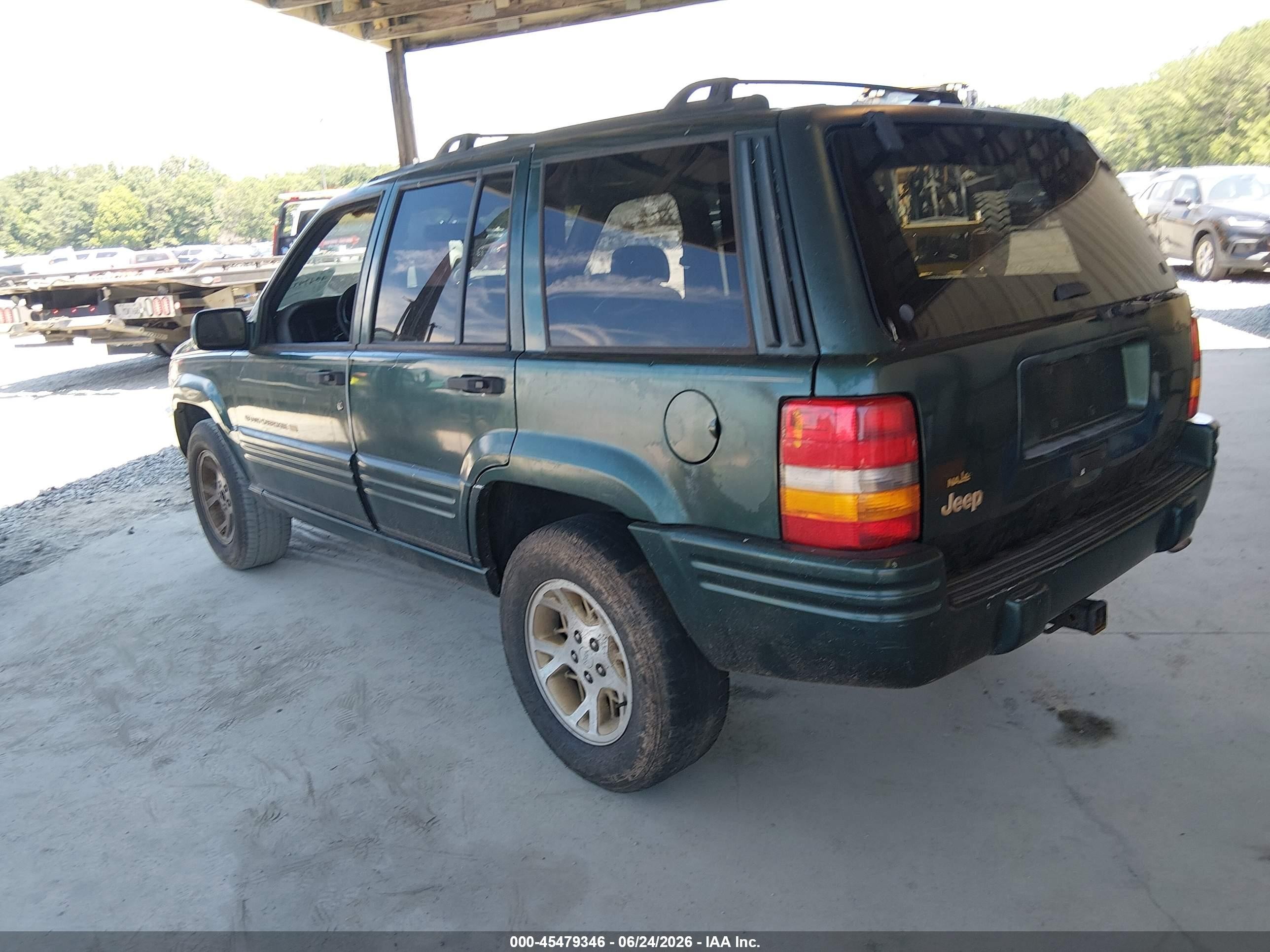 1998 Jeep Grand Cherokee Limited Green vin: 1J4FX78S5WC196605