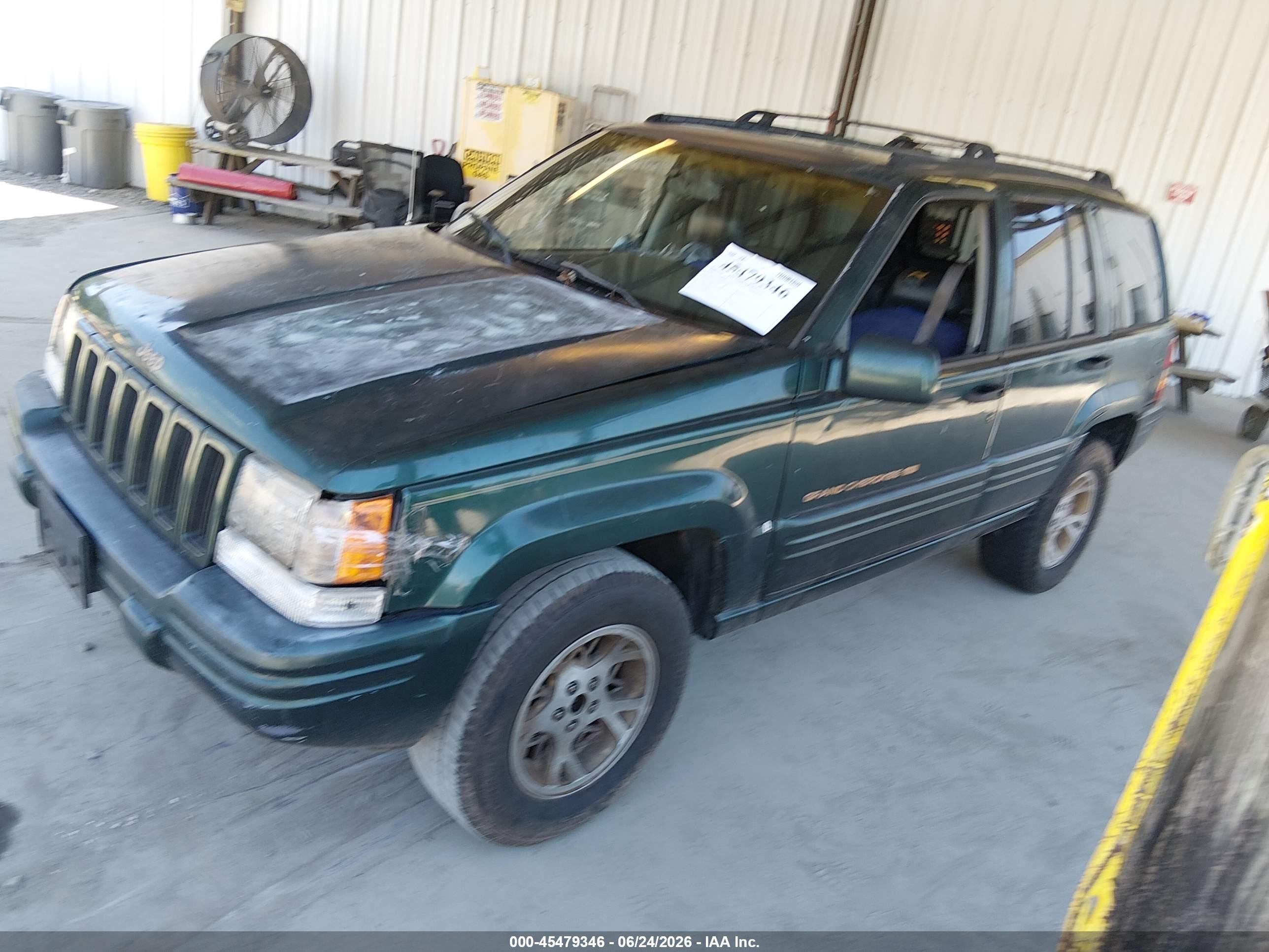 1998 Jeep Grand Cherokee Limited Green vin: 1J4FX78S5WC196605