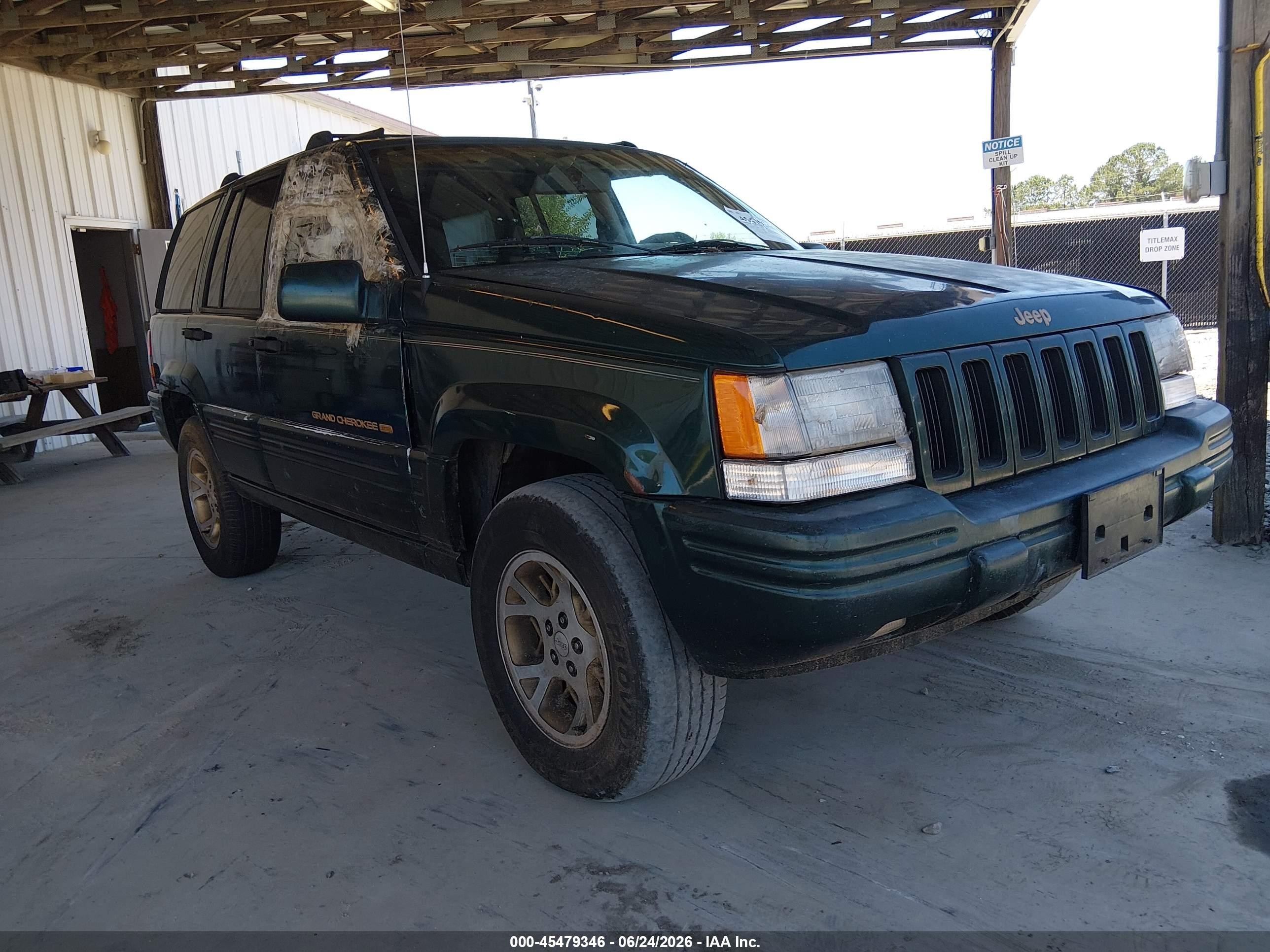1998 Jeep Grand Cherokee Limited Green vin: 1J4FX78S5WC196605