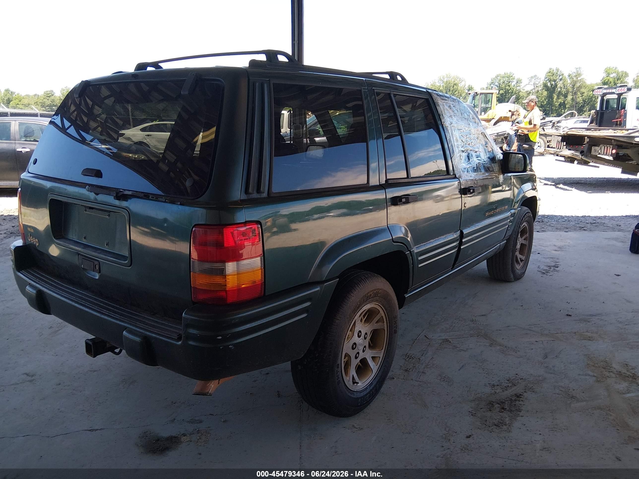 1998 Jeep Grand Cherokee Limited Green vin: 1J4FX78S5WC196605