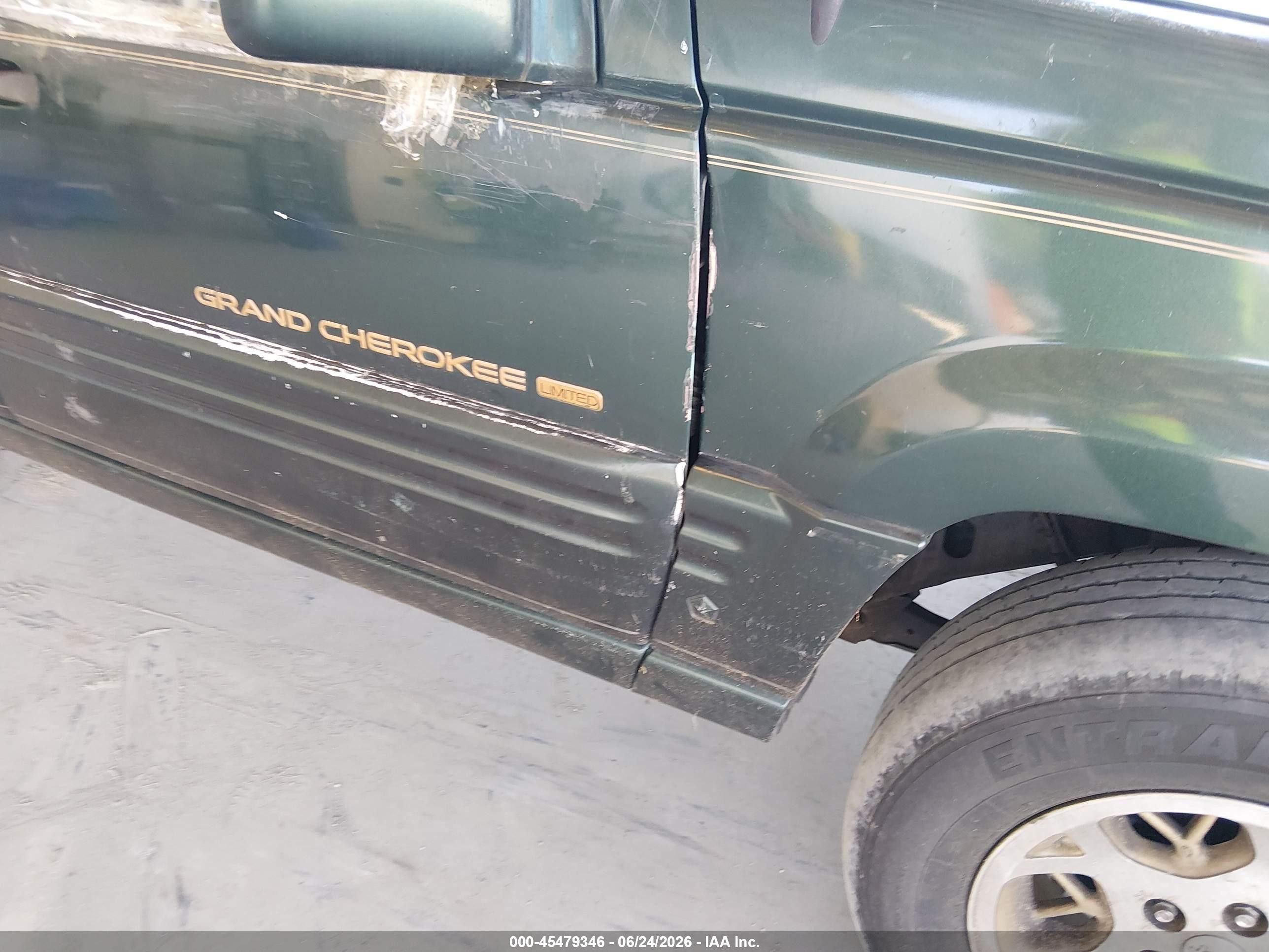 1998 Jeep Grand Cherokee Limited Green vin: 1J4FX78S5WC196605