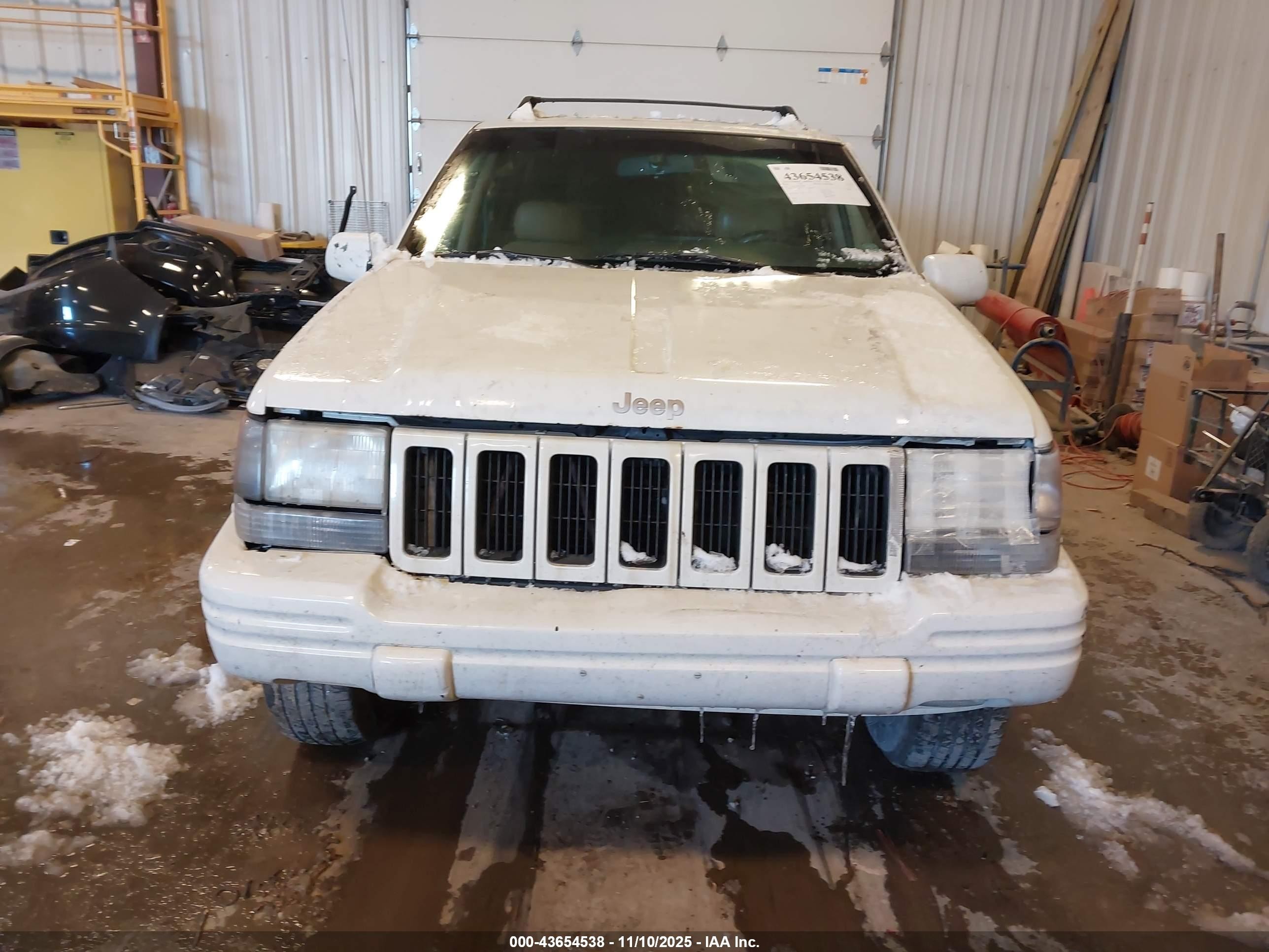 1996 Jeep Grand Cherokee Limited Белый vin: 1J4FX78S8TC389083