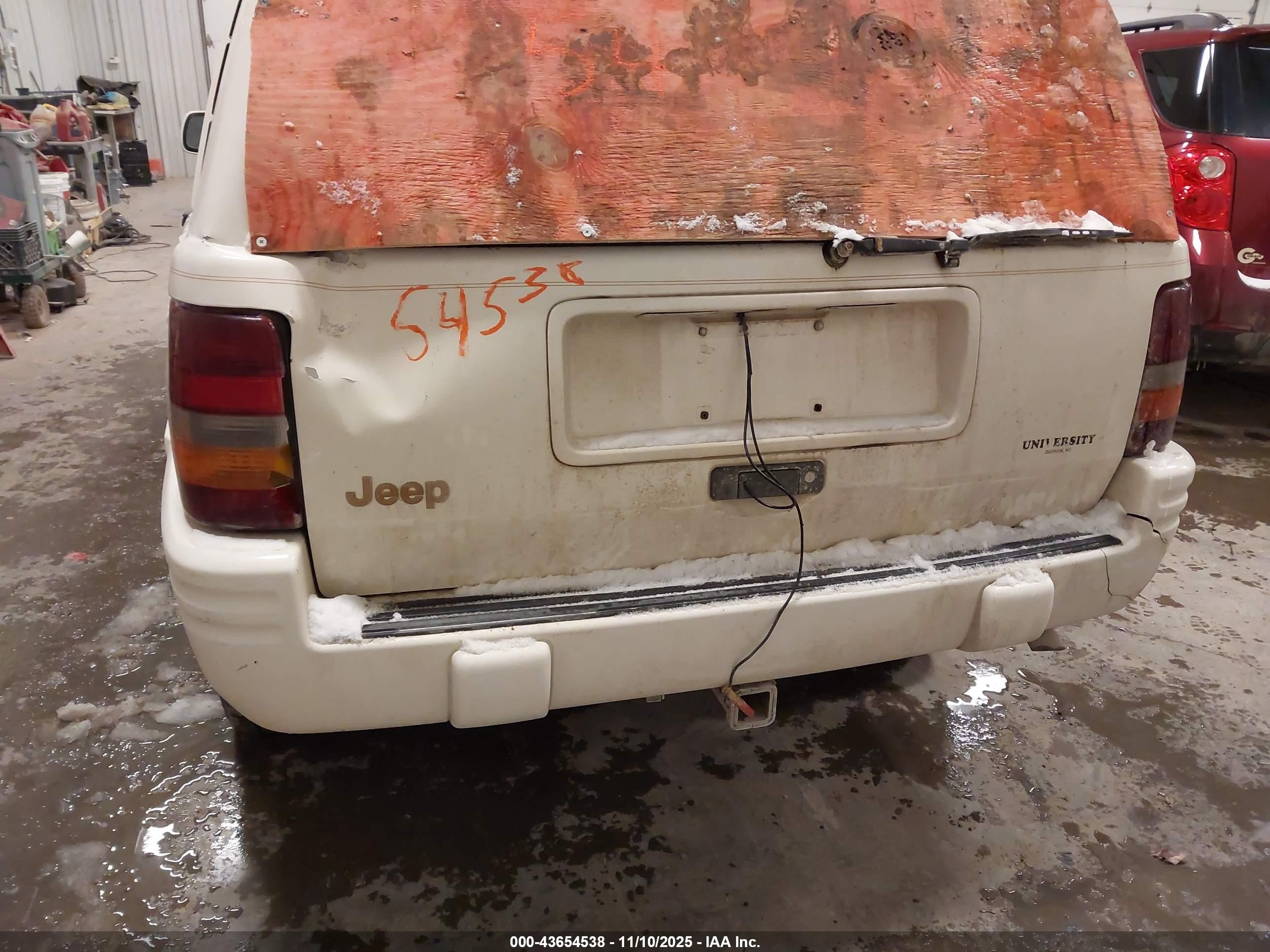1996 Jeep Grand Cherokee Limited Белый vin: 1J4FX78S8TC389083