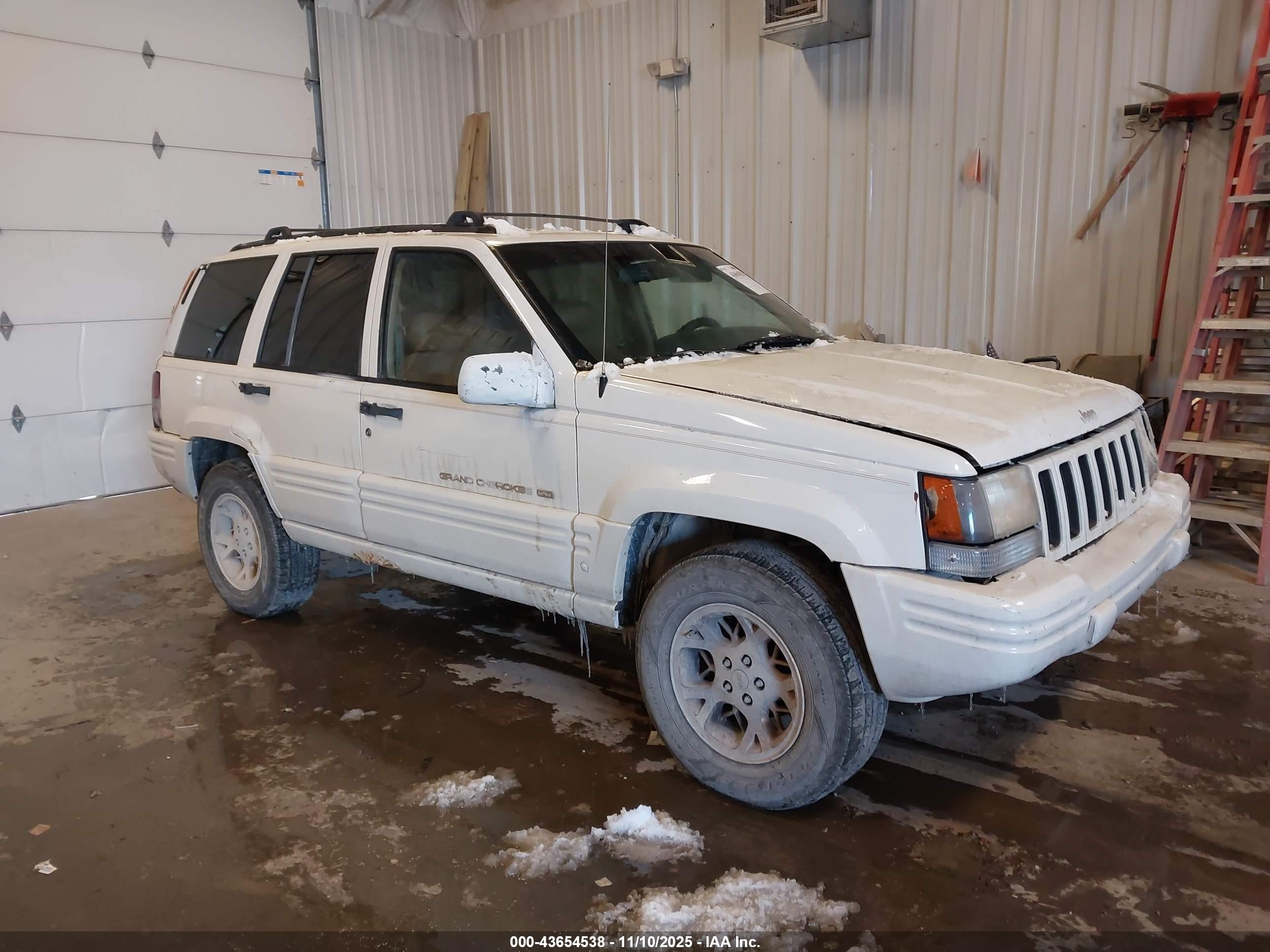 1996 Jeep Grand Cherokee Limited Белый vin: 1J4FX78S8TC389083