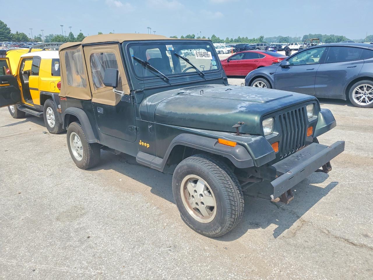 1995 Jeep Wrangler / Yj S Green vin: 1J4FY19P0SP220252