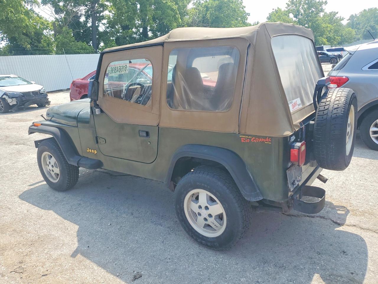 1995 Jeep Wrangler / Yj S Green vin: 1J4FY19P0SP220252