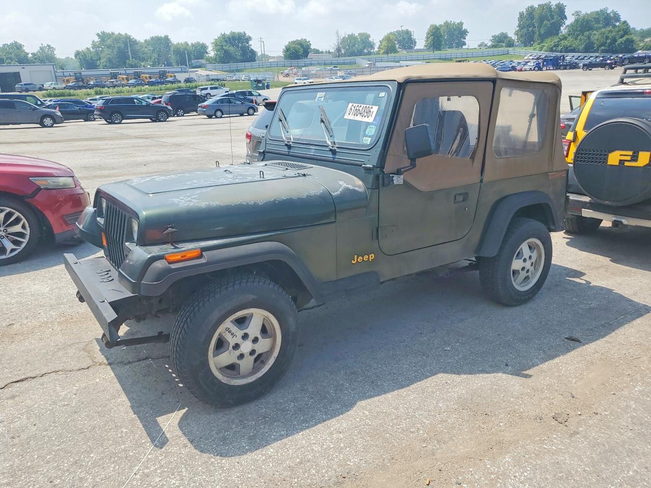 1995 Jeep Wrangler / Yj S Green vin: 1J4FY19P0SP220252