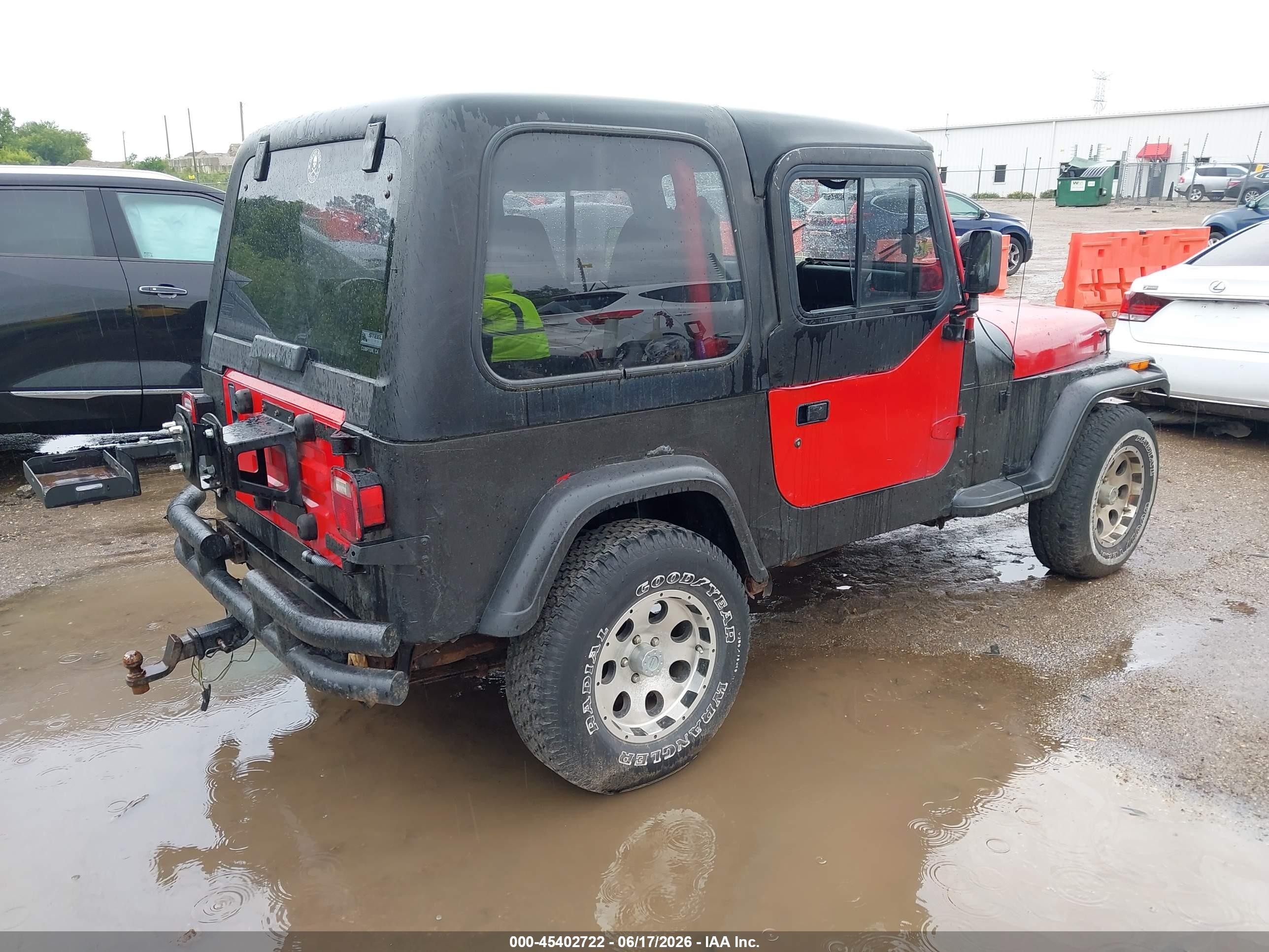 1993 Jeep Wrangler / Yj S Red vin: 1J4FY19P1PP207596