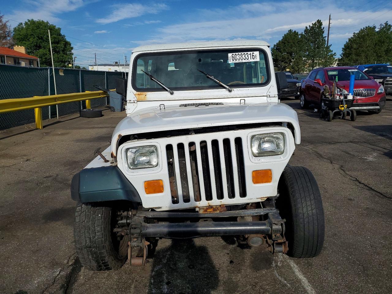 1994 Jeep Wrangler / Yj S White vin: 1J4FY19P2RP407101