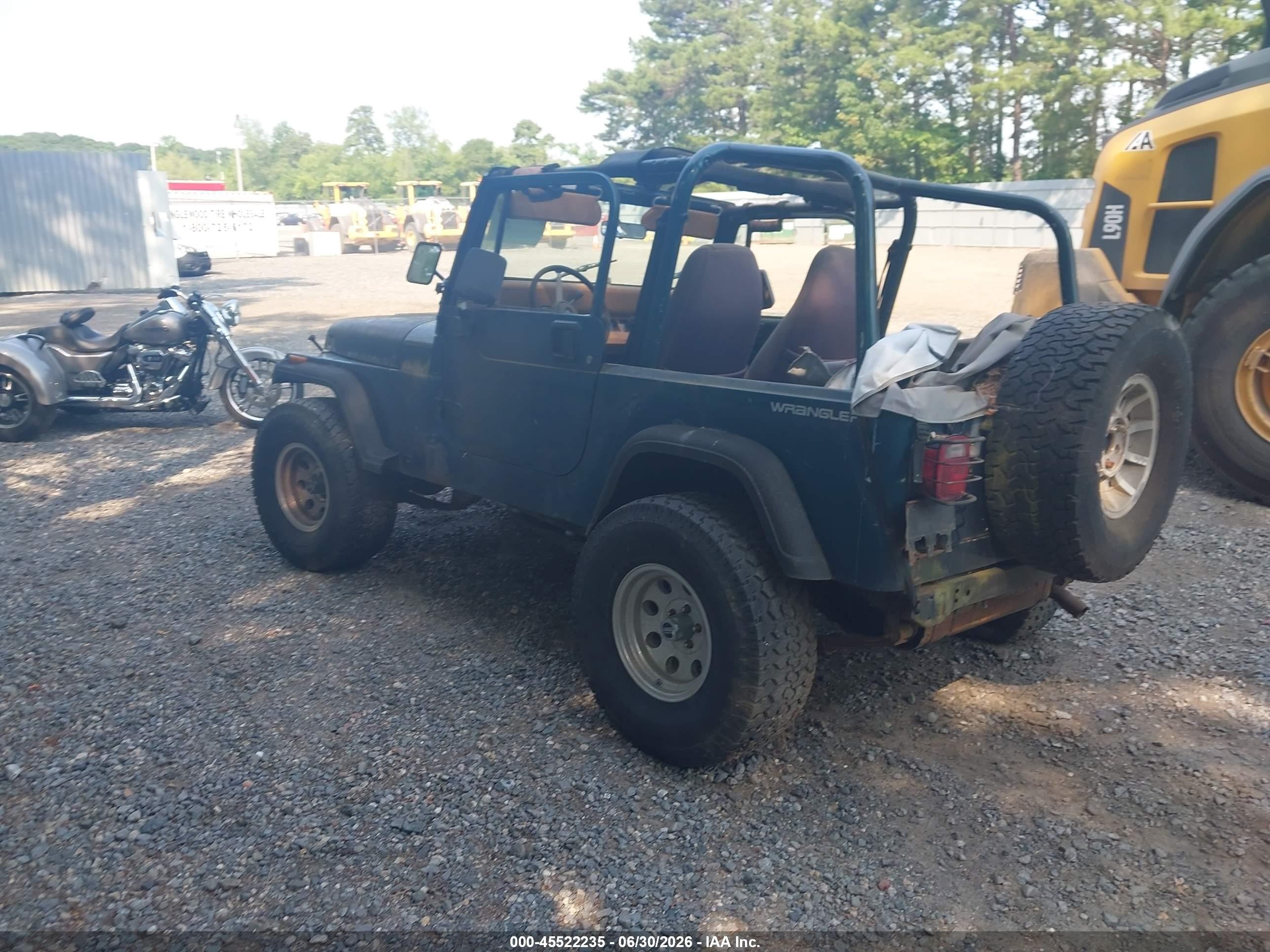 1995 Jeep Wrangler / Yj S/rio Grande Зеленый vin: 1J4FY19P2SP264236
