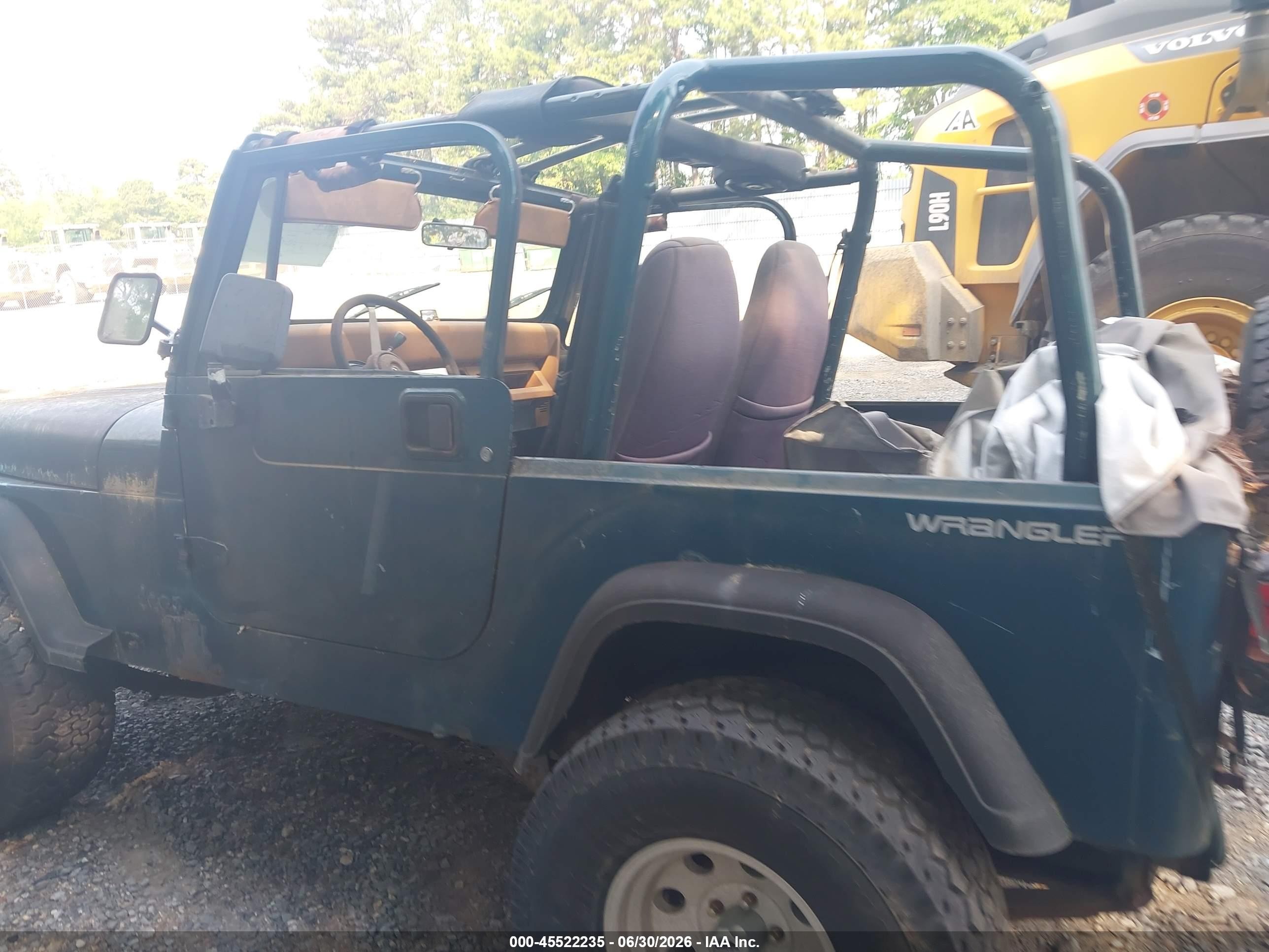 1995 Jeep Wrangler / Yj S/rio Grande Зеленый vin: 1J4FY19P2SP264236
