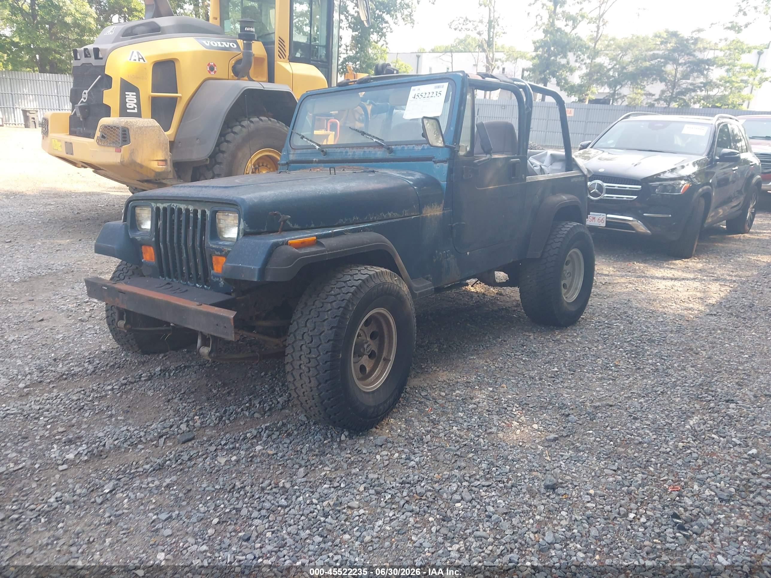 1995 Jeep Wrangler / Yj S/rio Grande Зеленый vin: 1J4FY19P2SP264236