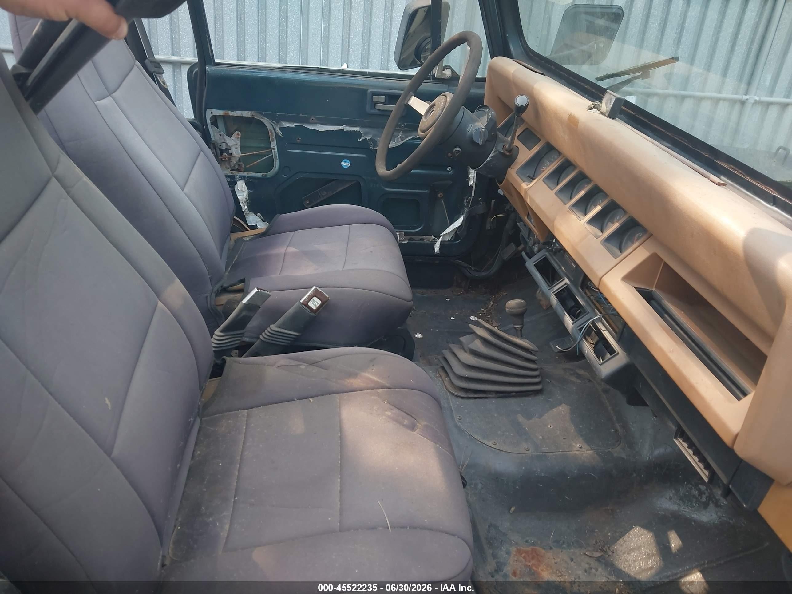 1995 Jeep Wrangler / Yj S/rio Grande Зеленый vin: 1J4FY19P2SP264236