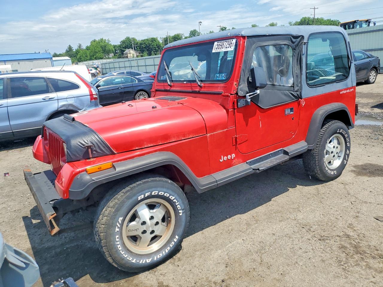 1995 Jeep Wrangler / Yj S Red vin: 1J4FY19P2SP298242