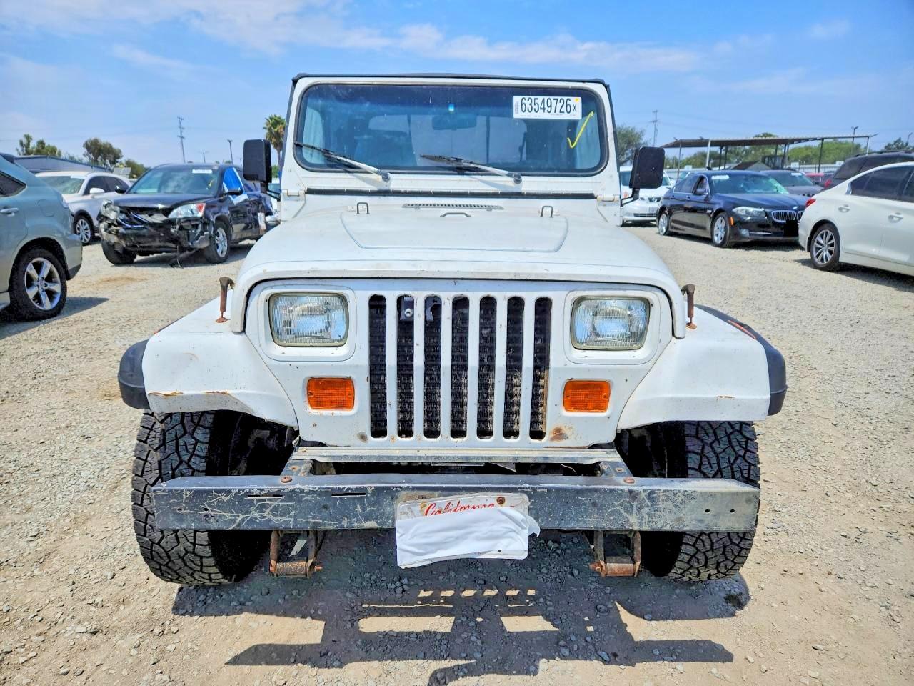 1993 Jeep Wrangler / Yj S White vin: 1J4FY19P3PP219989