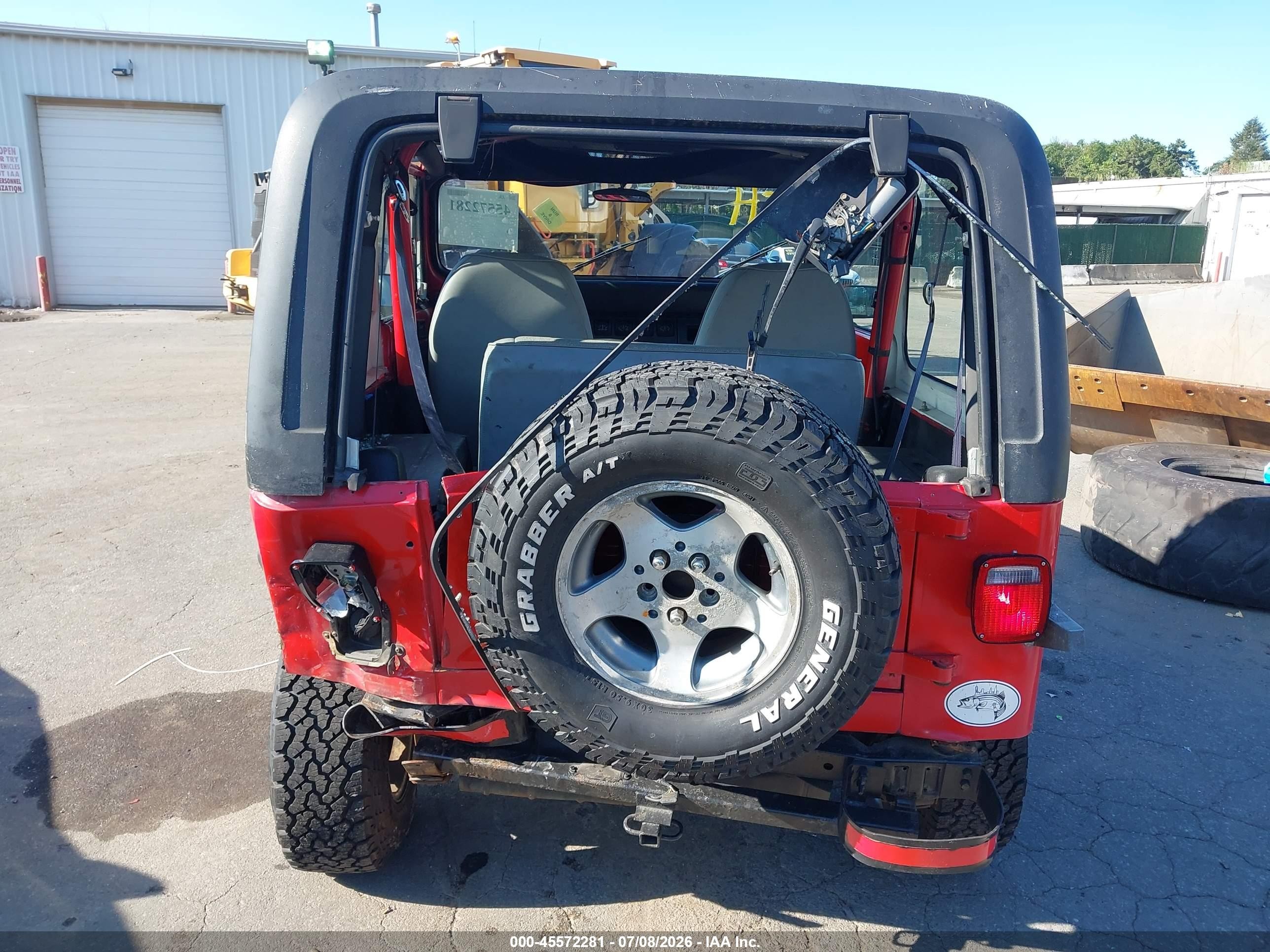 1993 Jeep Wrangler / Yj S Красный vin: 1J4FY19P3PP221399
