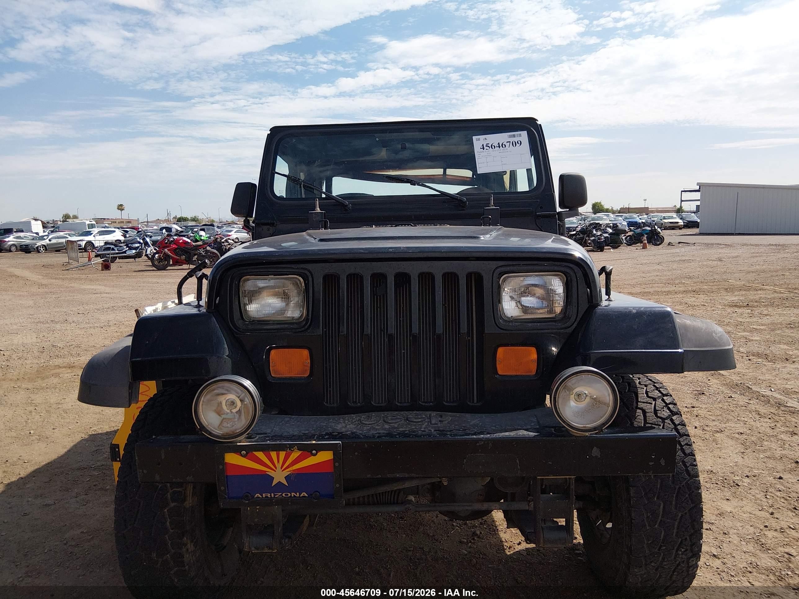 1995 Jeep Wrangler / Yj S/rio Grande Black vin: 1J4FY19P3SP200304