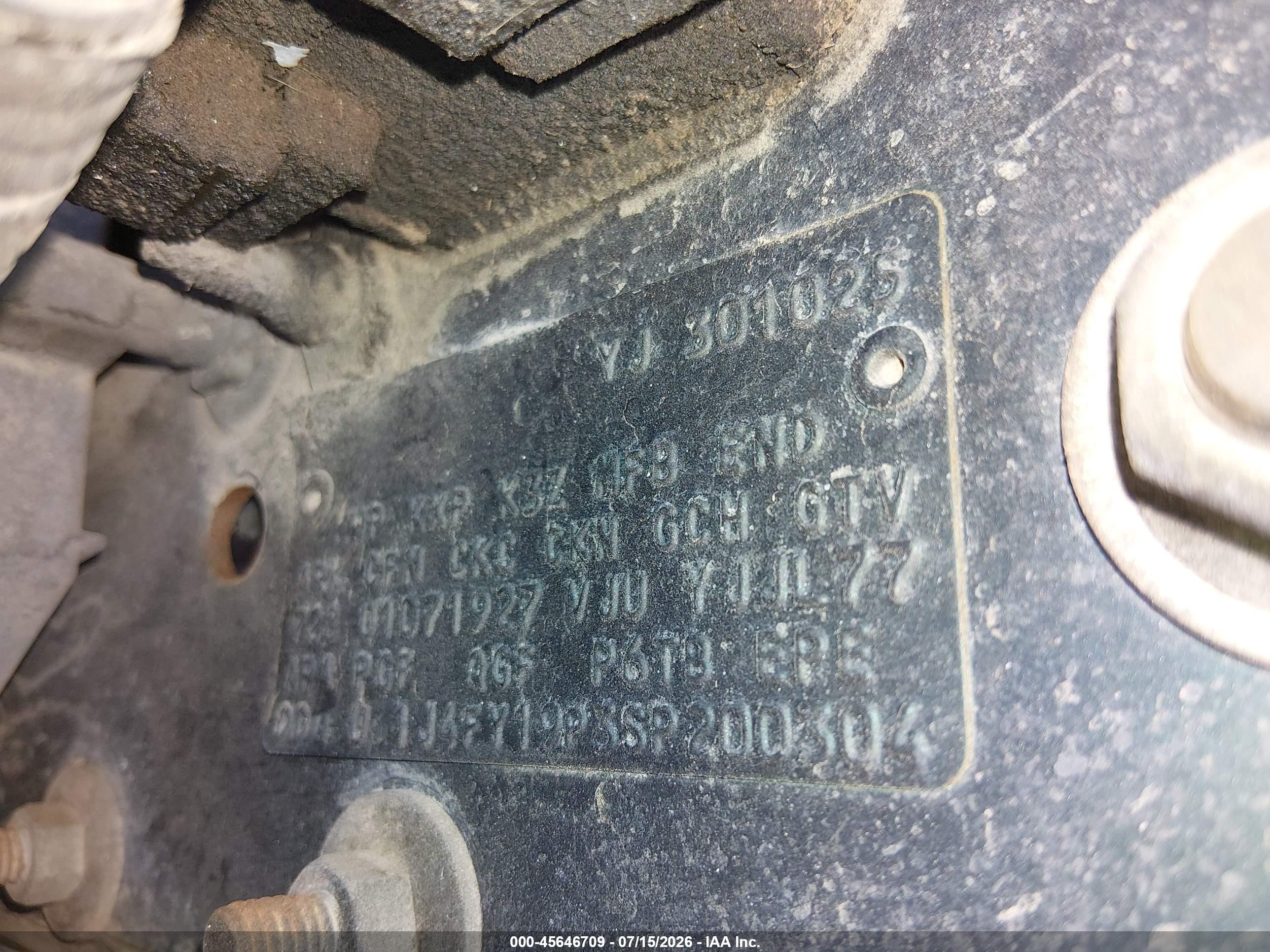 1995 Jeep Wrangler / Yj S/rio Grande Black vin: 1J4FY19P3SP200304