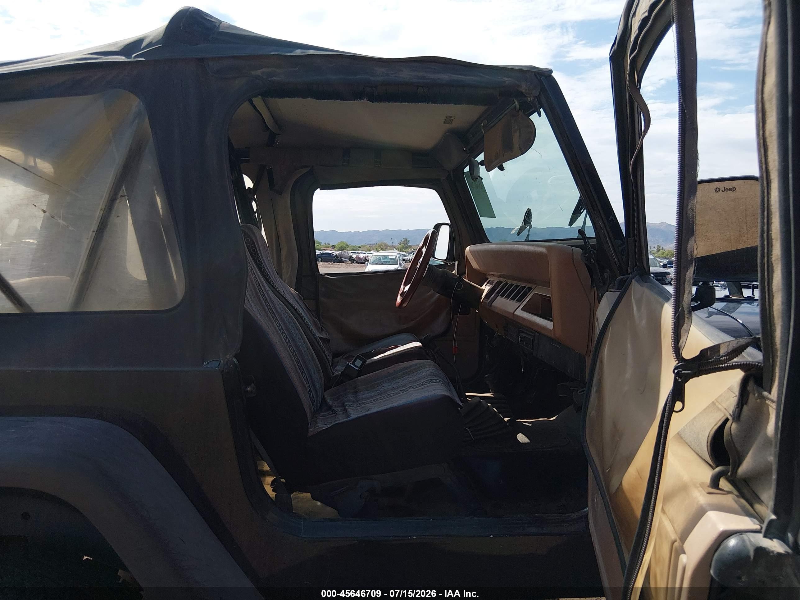 1995 Jeep Wrangler / Yj S/rio Grande Black vin: 1J4FY19P3SP200304