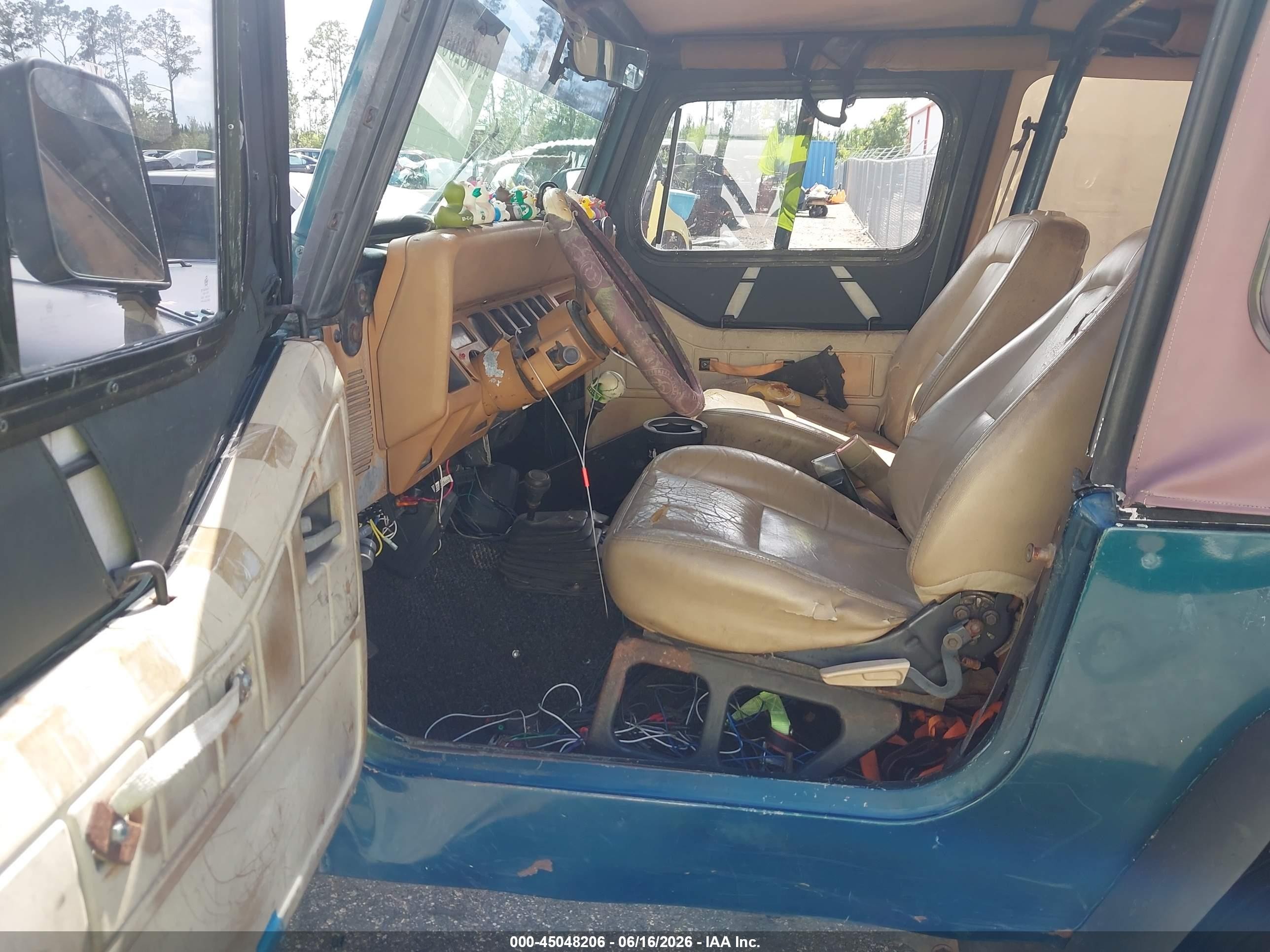 1995 Jeep Wrangler / Yj S/rio Grande Green vin: 1J4FY19P3SP205762