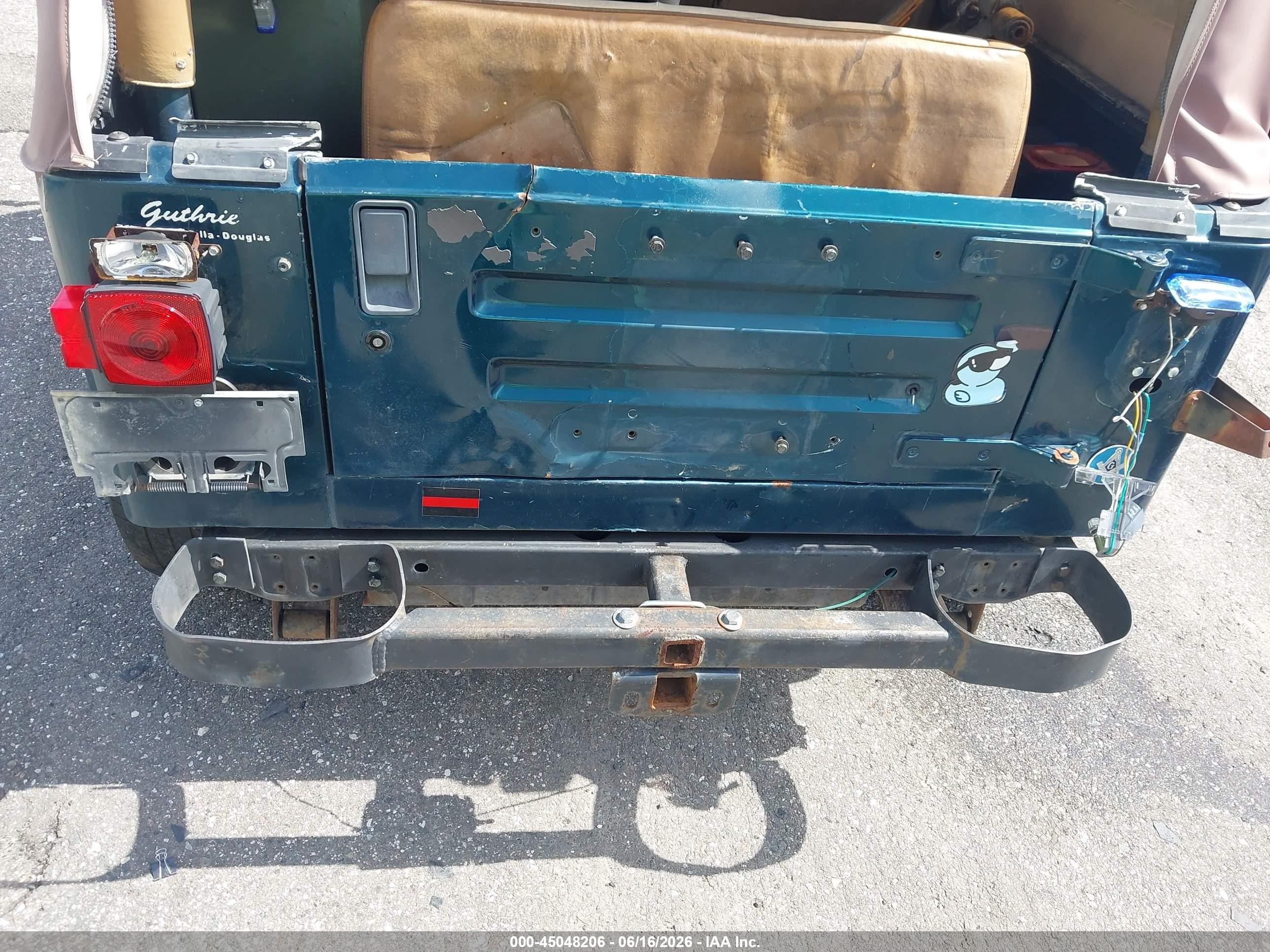1995 Jeep Wrangler / Yj S/rio Grande Green vin: 1J4FY19P3SP205762