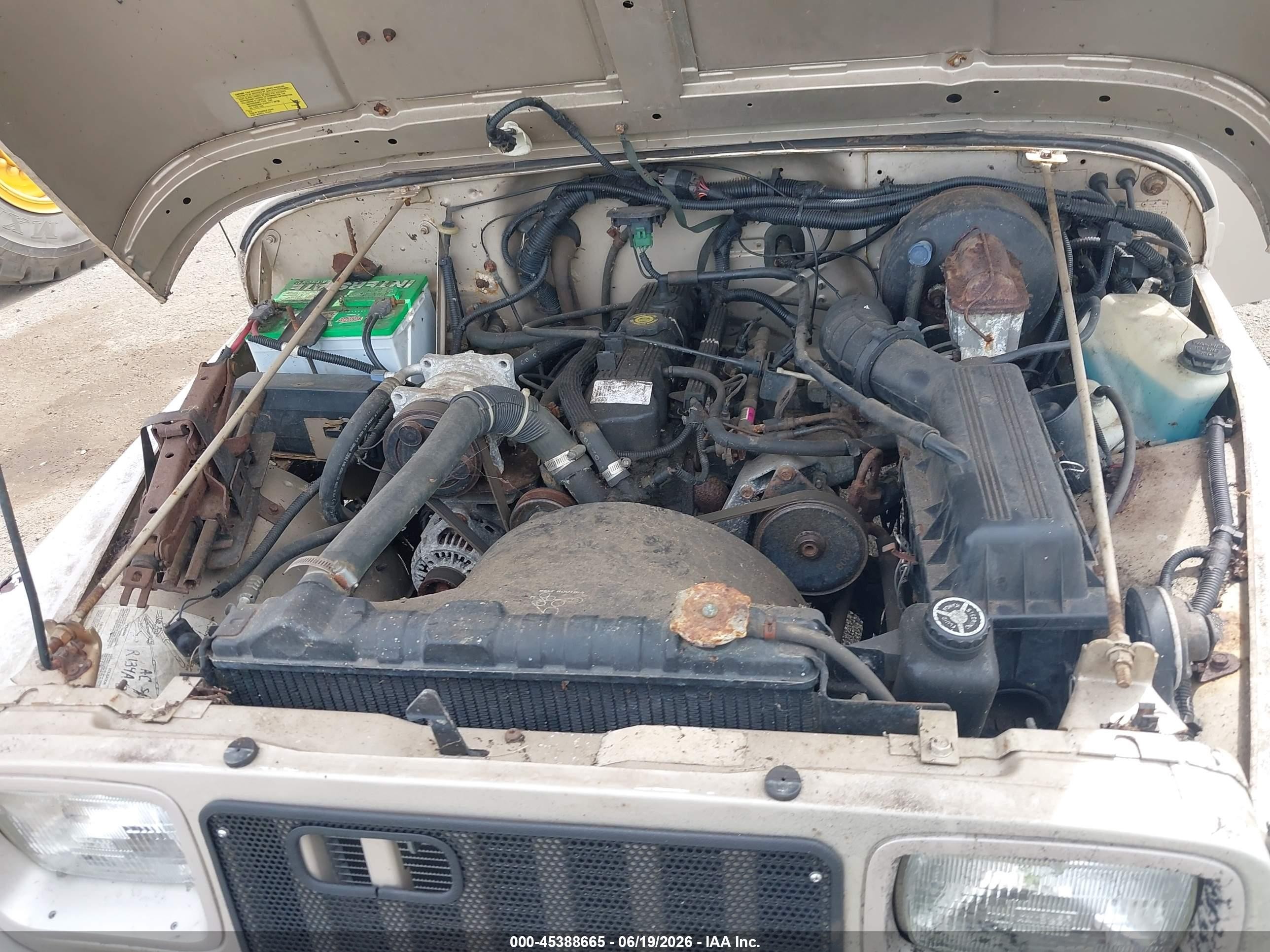 1995 Jeep Wrangler / Yj S/rio Grande Tan vin: 1J4FY19P3SP236543