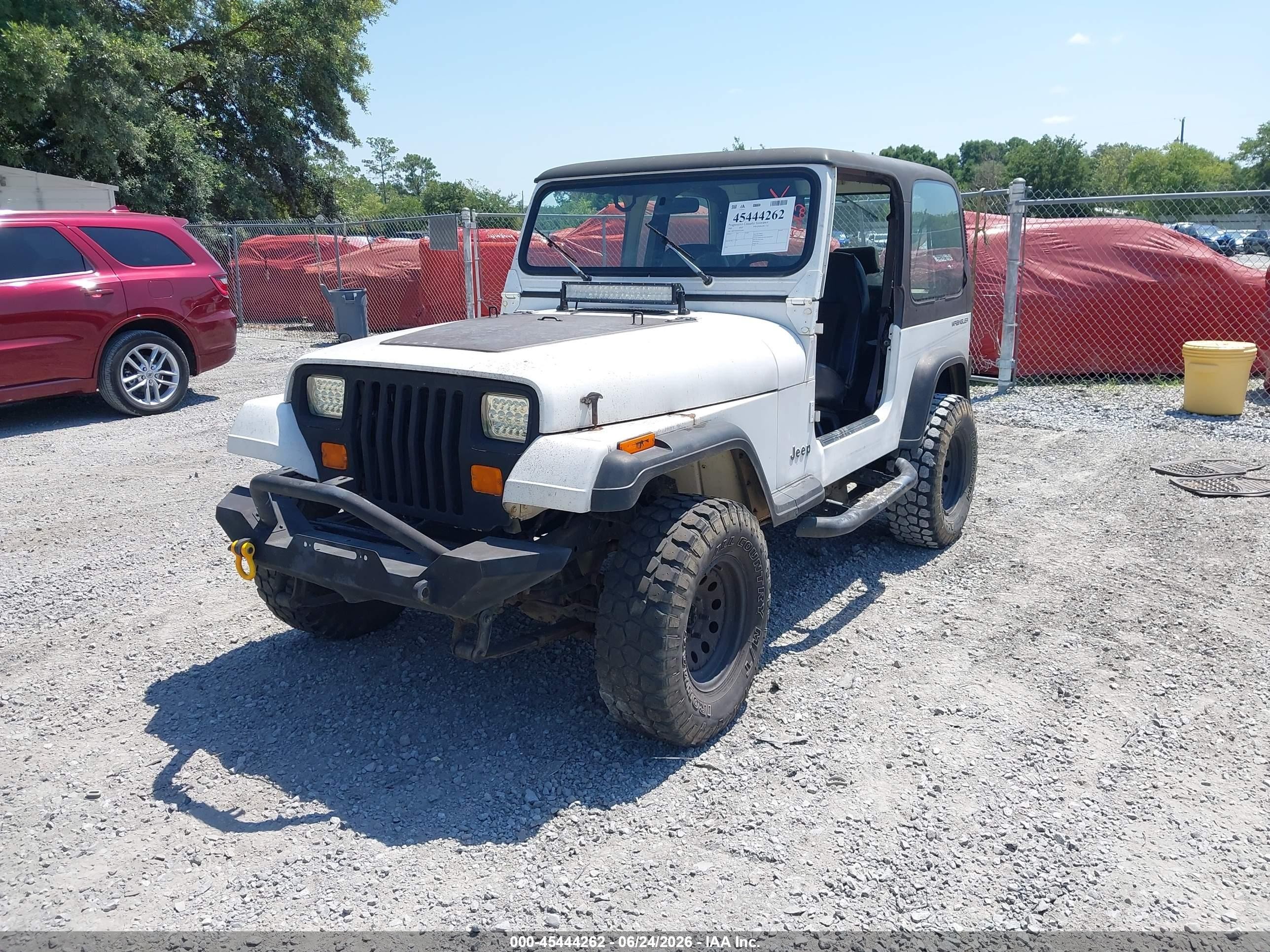 1995 Jeep Wrangler / Yj S/rio Grande White vin: 1J4FY19P3SP271664