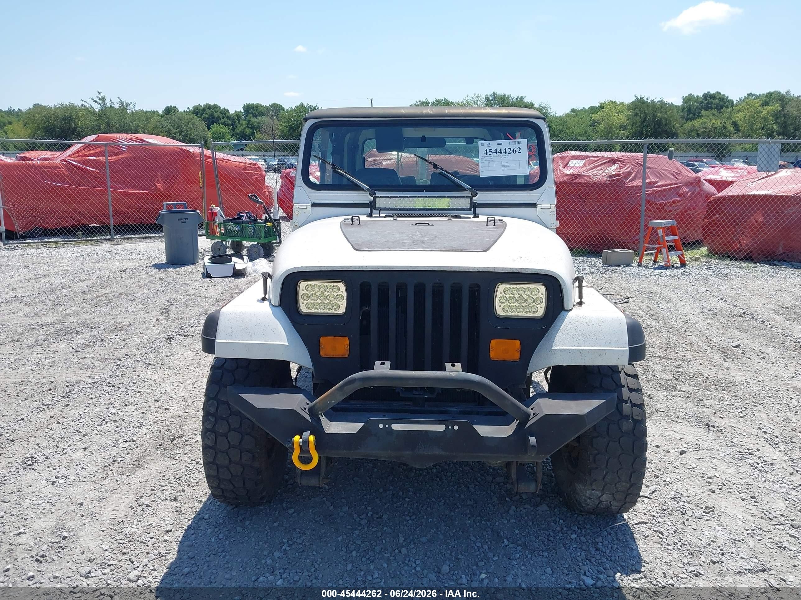 1995 Jeep Wrangler / Yj S/rio Grande White vin: 1J4FY19P3SP271664