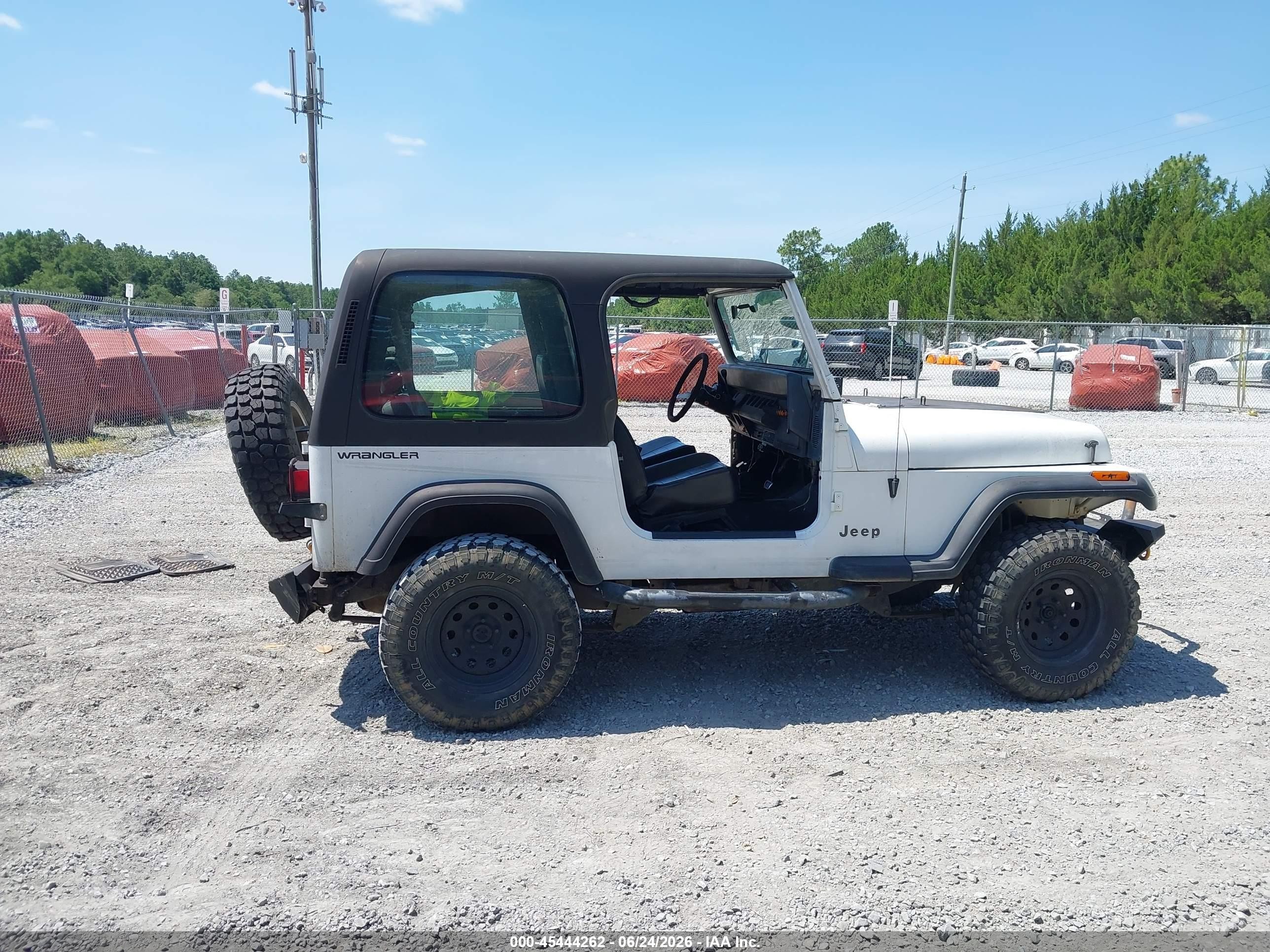 1995 Jeep Wrangler / Yj S/rio Grande White vin: 1J4FY19P3SP271664