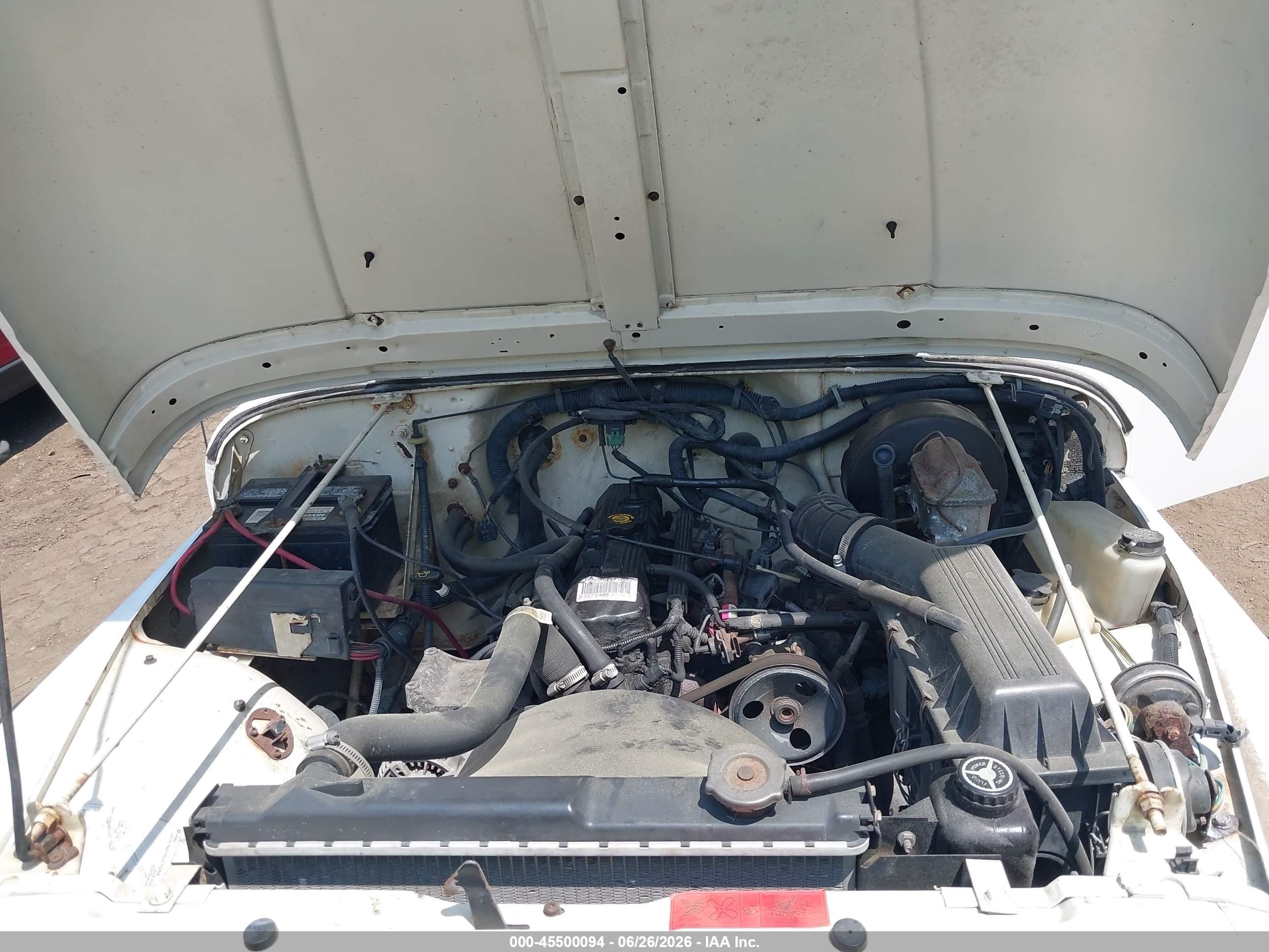1995 Jeep Wrangler / Yj S/rio Grande White vin: 1J4FY19P3SP302539
