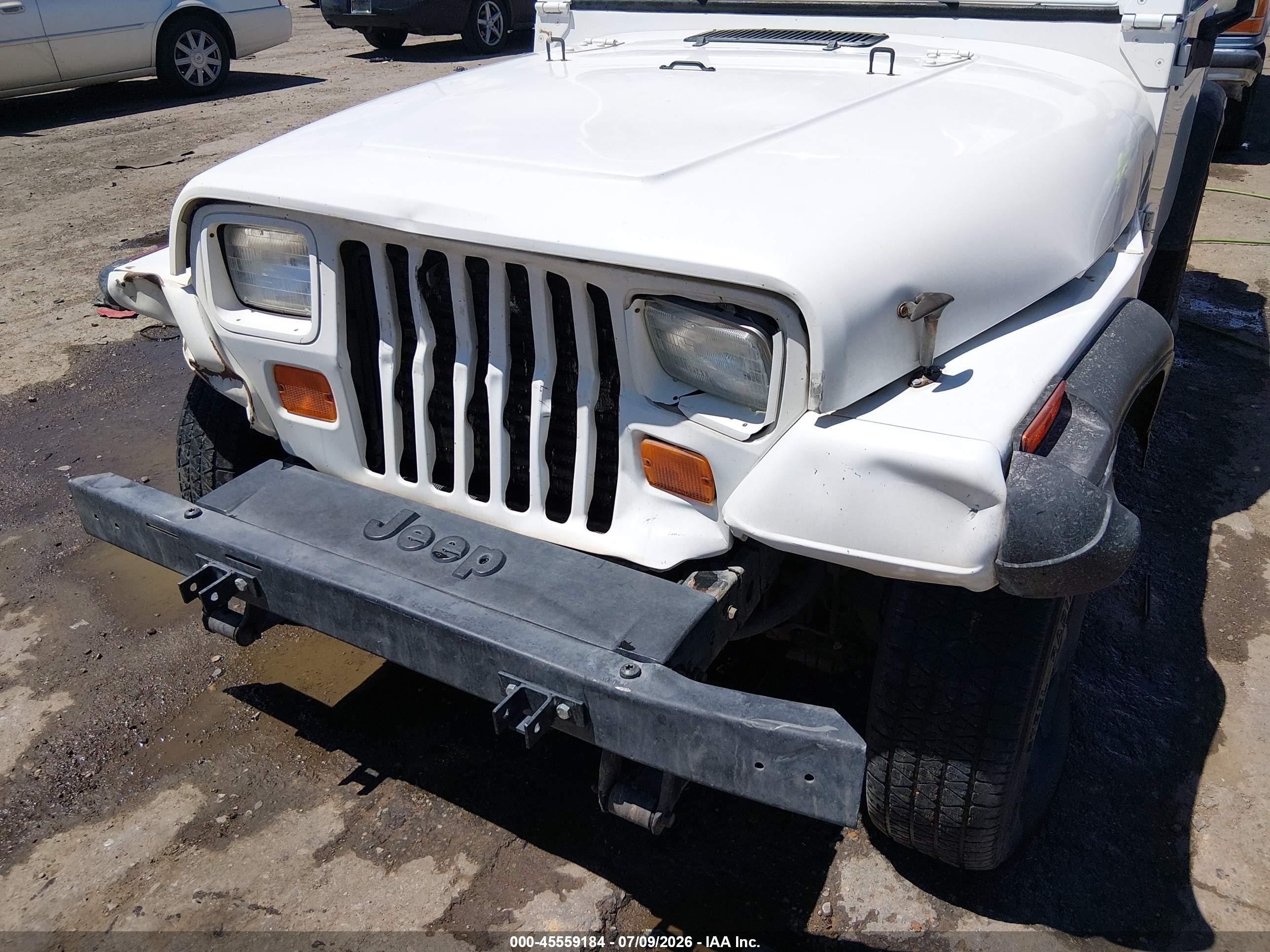 1994 Jeep Wrangler / Yj S White vin: 1J4FY19P4RP406452