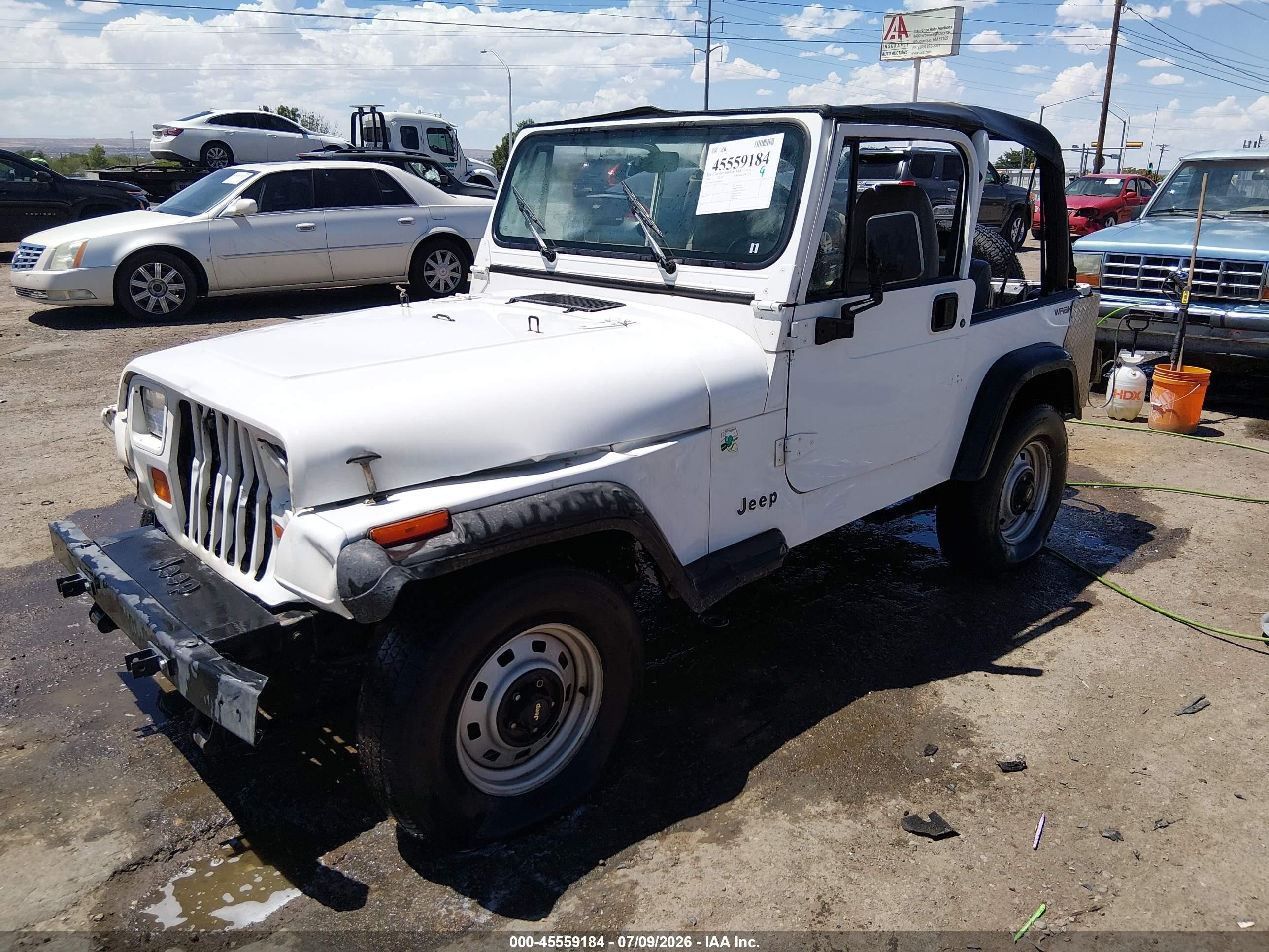 1994 Jeep Wrangler / Yj S White vin: 1J4FY19P4RP406452